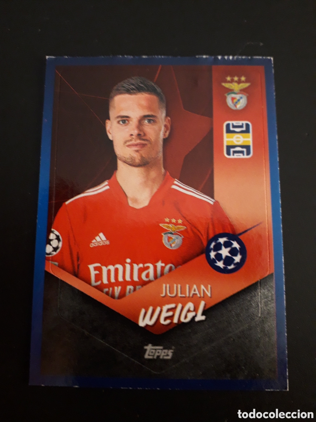 Fu&szlig;ball-Sticker: WEIGL BENFICA N&deg; 400 UEFA CHAMPIONS LEAGUE SEASON TOPPS 21 22 2021 2022 PEDIDO M&Iacute;NIMO 3&euro;