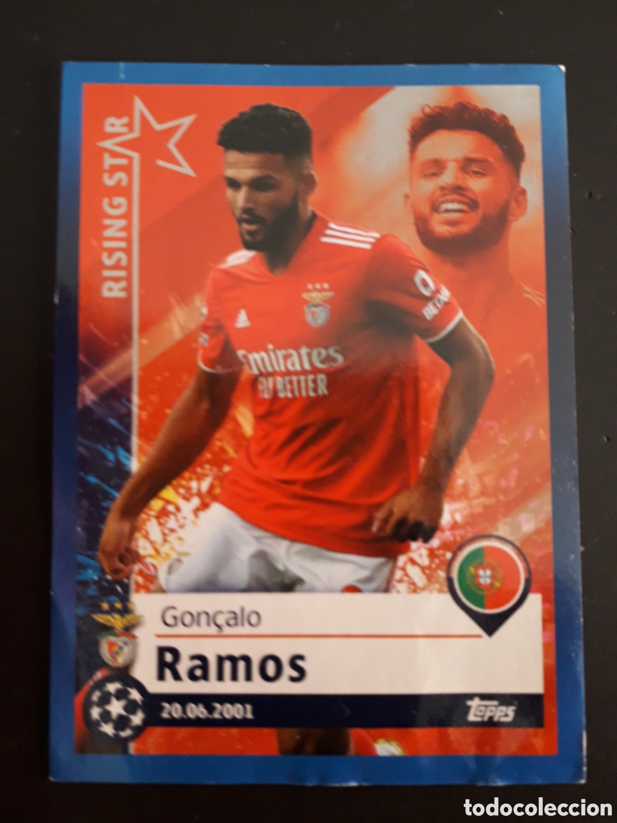 Fu&szlig;ball-Sticker: RAMOS BENFICA N&deg; 398 RISING STAR UEFA CHAMPIONS LEAGUE TOPPS 21 22 2021 2022 PEDIDO M&Iacute;NIMO 3&euro;