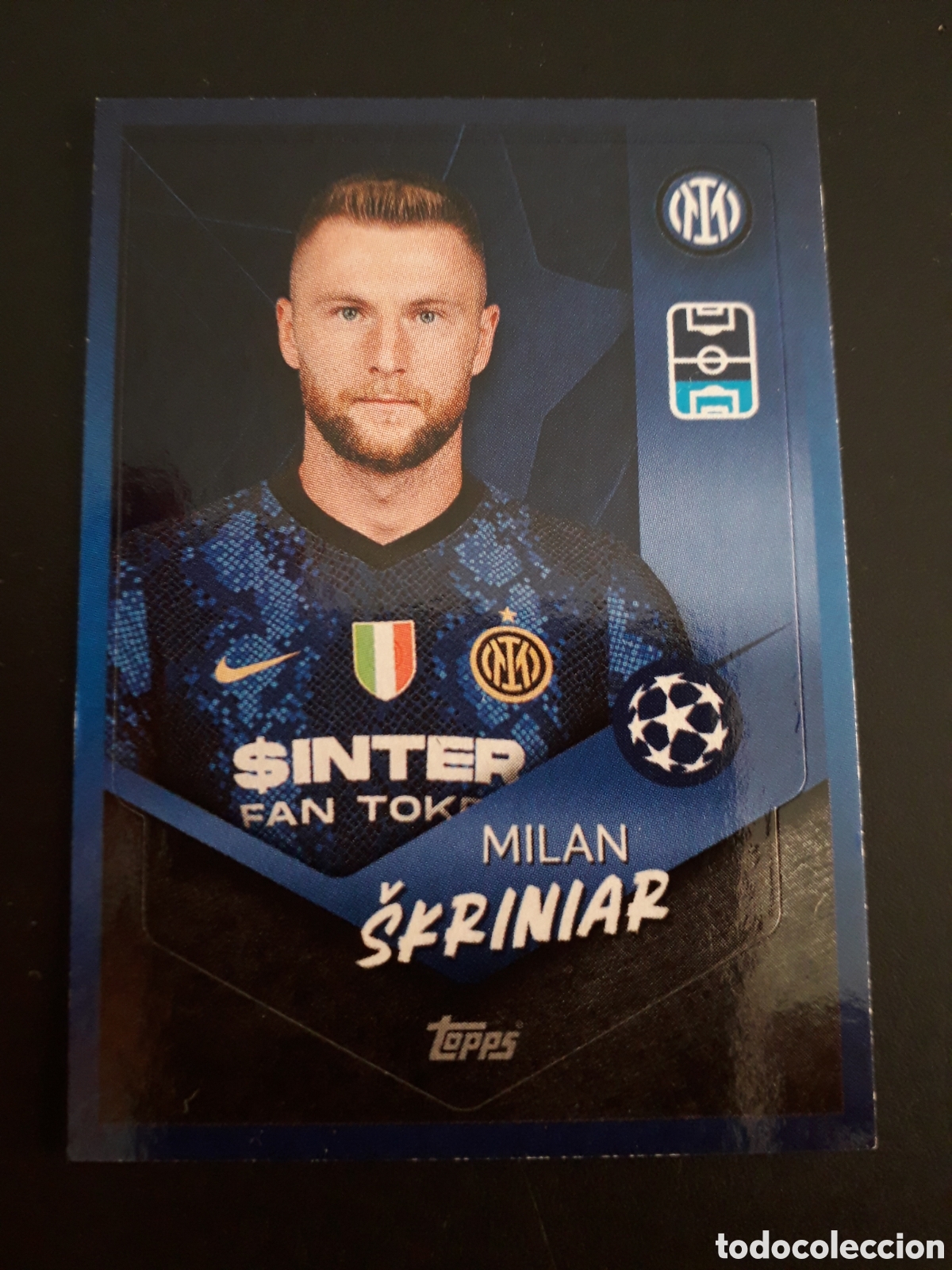 Fu&szlig;ball-Sticker: &Scaron;KRINIAR INTER DE MILAN N&deg; 287 UEFA CHAMPIONS LEAGUE SEASON TOPPS 21 22 2021 2022 PEDIDO M&Iacute;NIMO 3&euro;