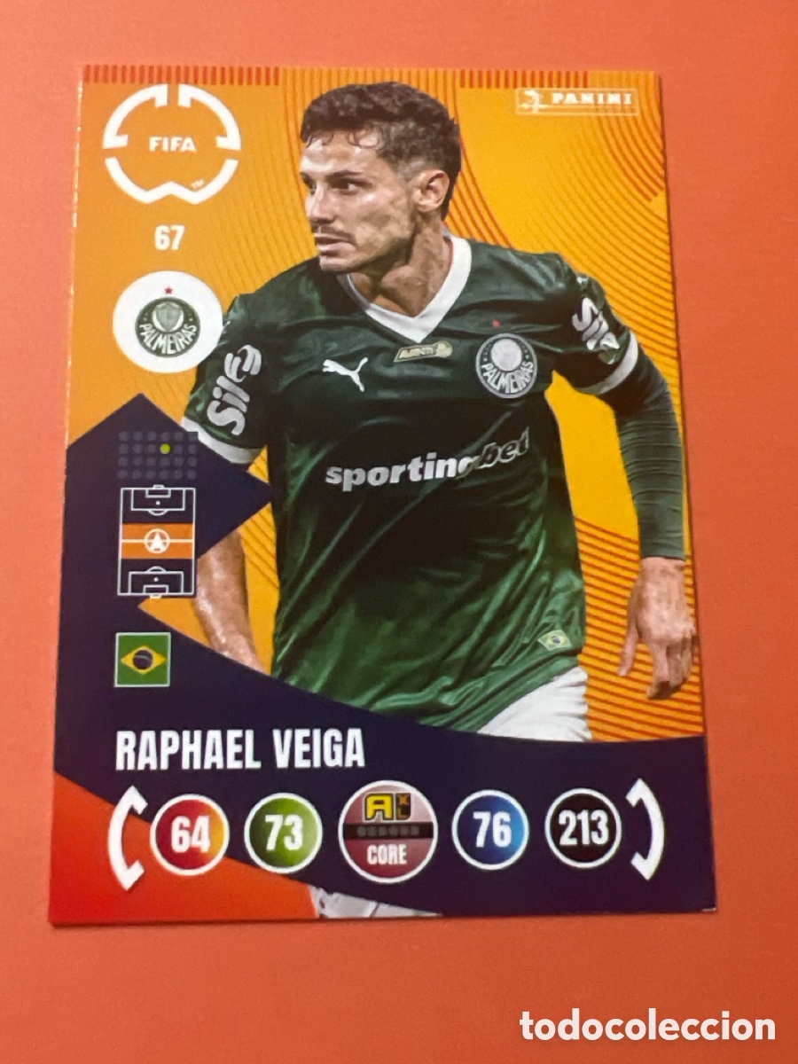 Figurine di Calcio: E413. RAPHAEL VEIGA PALMEIRAS 67 PANINI FIFA CLUB WORLD CUP 2025 ADRENALYN XL