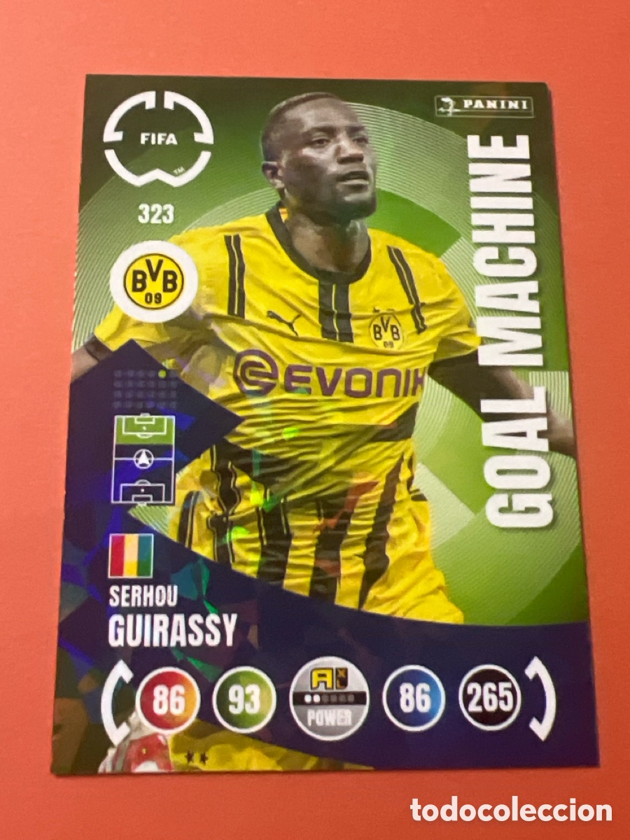 Fu&szlig;ball-Sticker: E417. ADRENALYN XL 2025 - FIFA CLUB WORLD CUP - GUIRASSY GOAL MACHINE / BORUSSIA DORTMUND 323