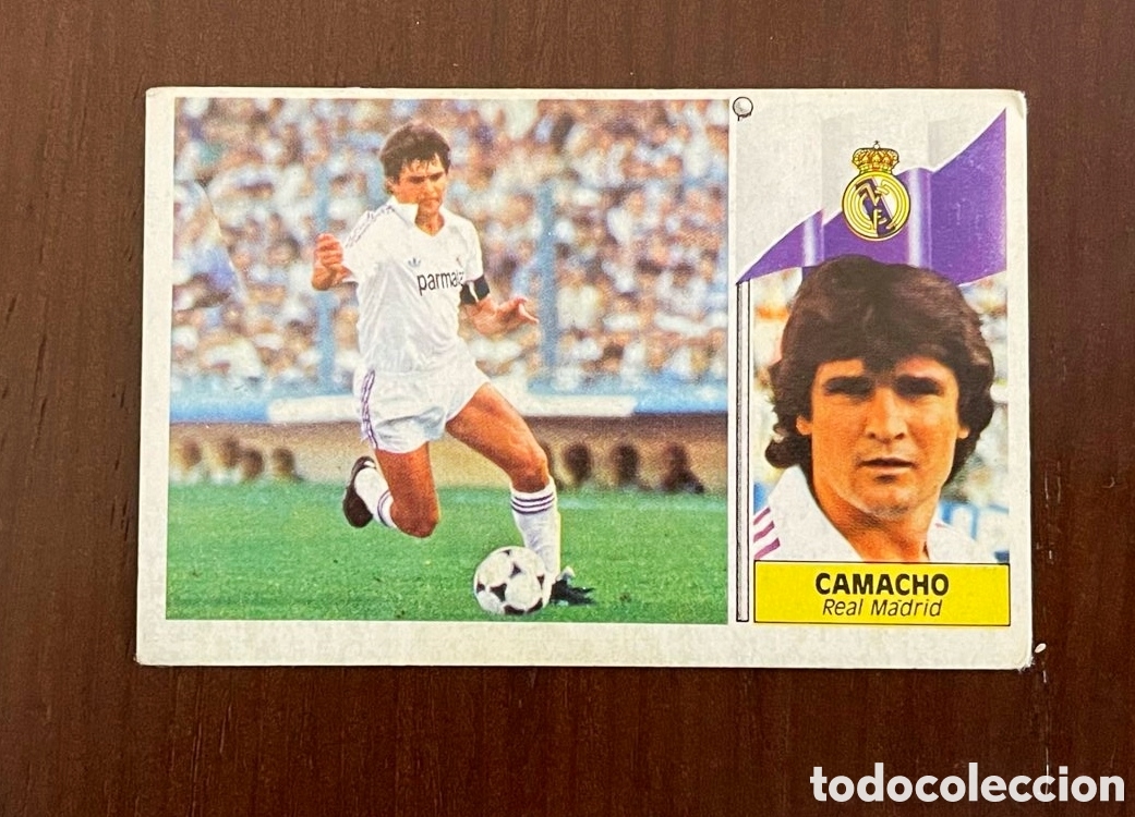 Cromos de F&uacute;tbol: Camacho, 86/87 Real Madrid, sin pegar