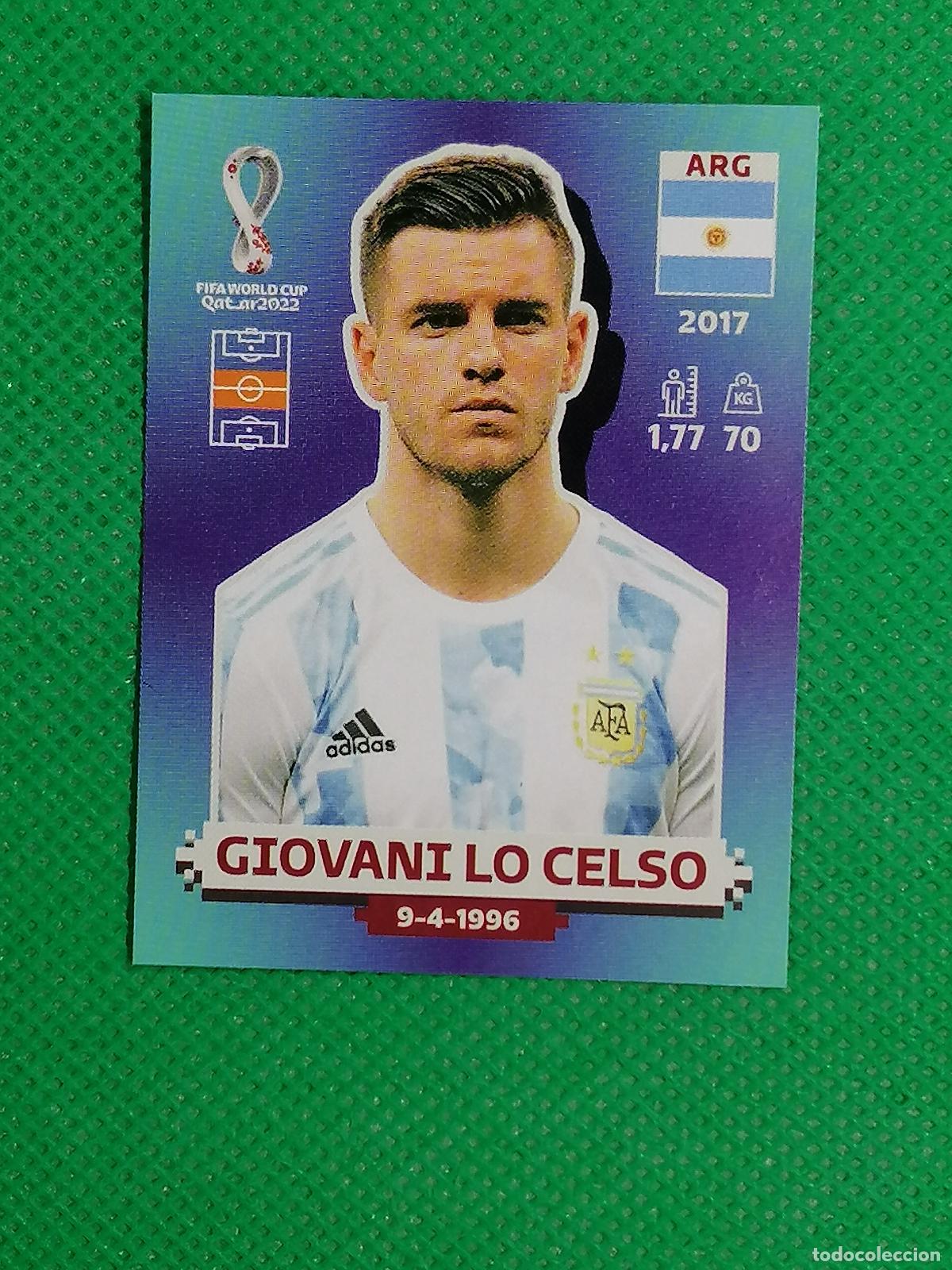 Cromos de F&uacute;tbol: ARG 12 ARG12 GIOVANI LO CELSO ARGENTINA ⚽ PANINI MUNDIAL WORLD CUP QATAR 2022 STICKER ⚽