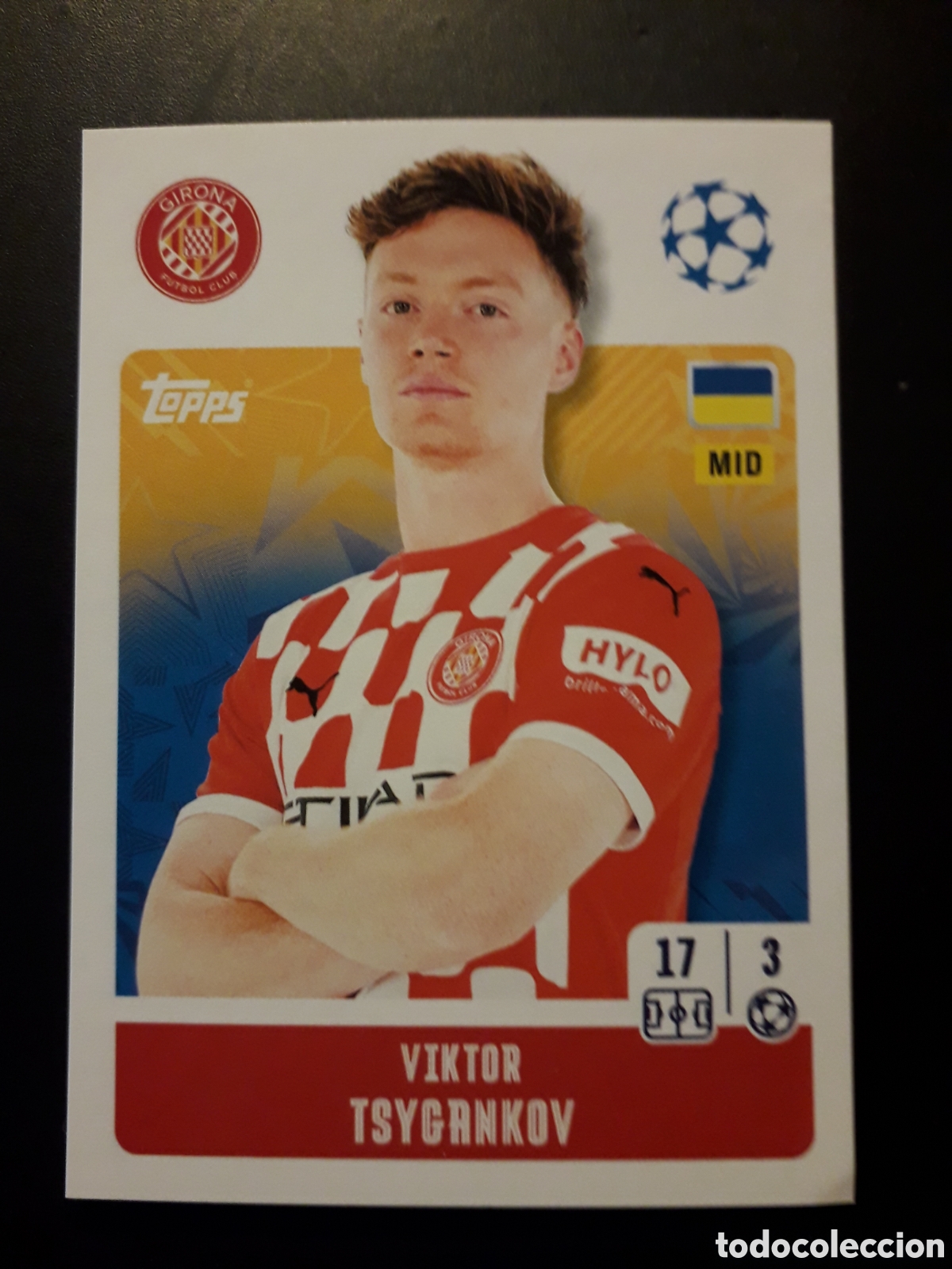 Football Stickers: TSYGANKOV GIRONA N&deg; 229 UEFA CHAMPIONS LEAGUE SEASON TOPPS 24 25 2024 2025 PEDIDO M&Iacute;NIMO 3&euro;