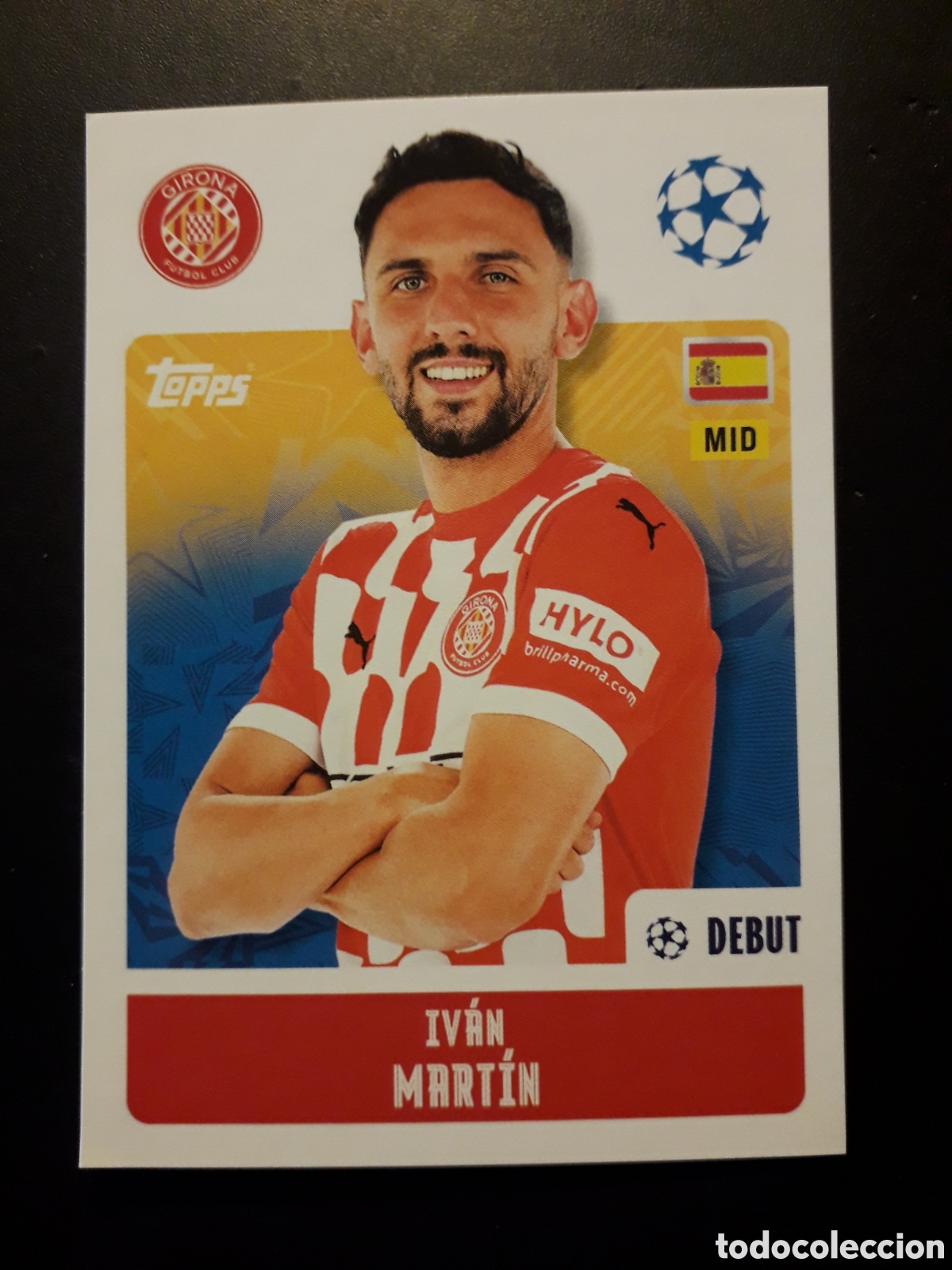 Football Stickers: IV&Aacute;N MART&Iacute;N GIRONA N&deg; 227 UEFA CHAMPIONS LEAGUE SEASON TOPPS 24 25 2024 2025 PEDIDO M&Iacute;NIMO 3&euro;