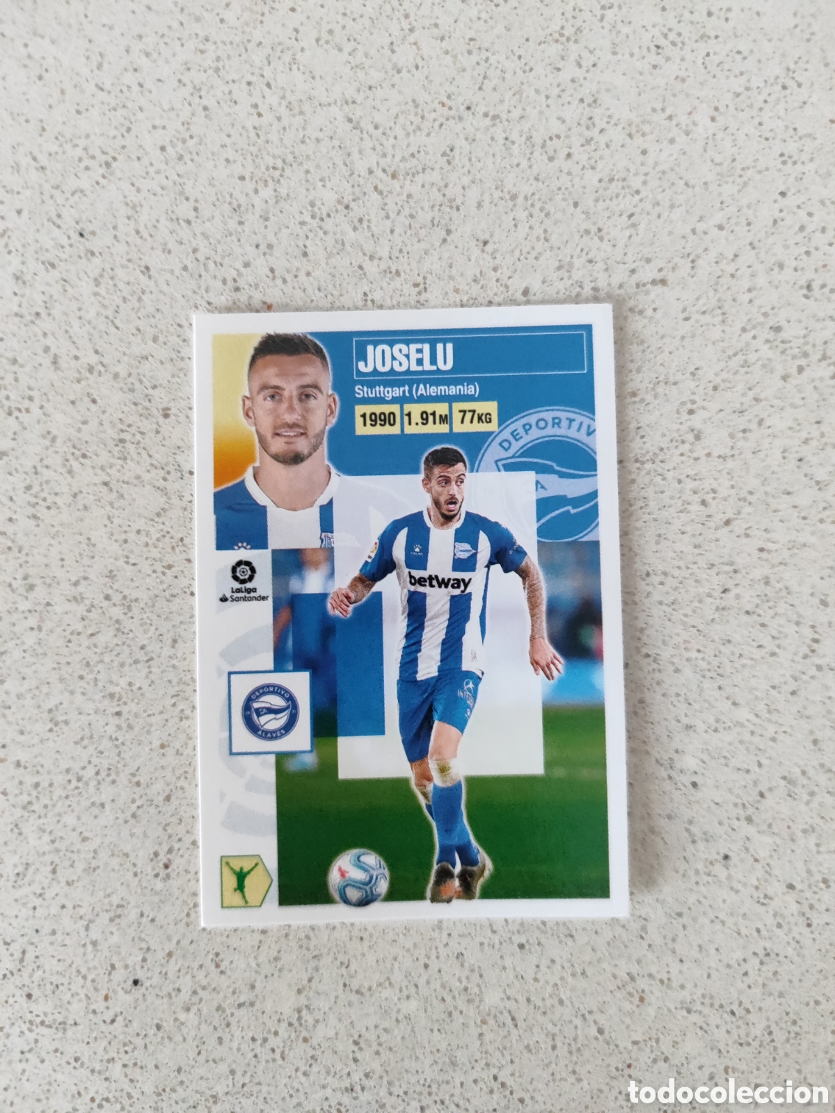 Football Stickers: CROMO JOSELU ALAVES N&Uacute;MERO 18. LIGA ESTE 20/21