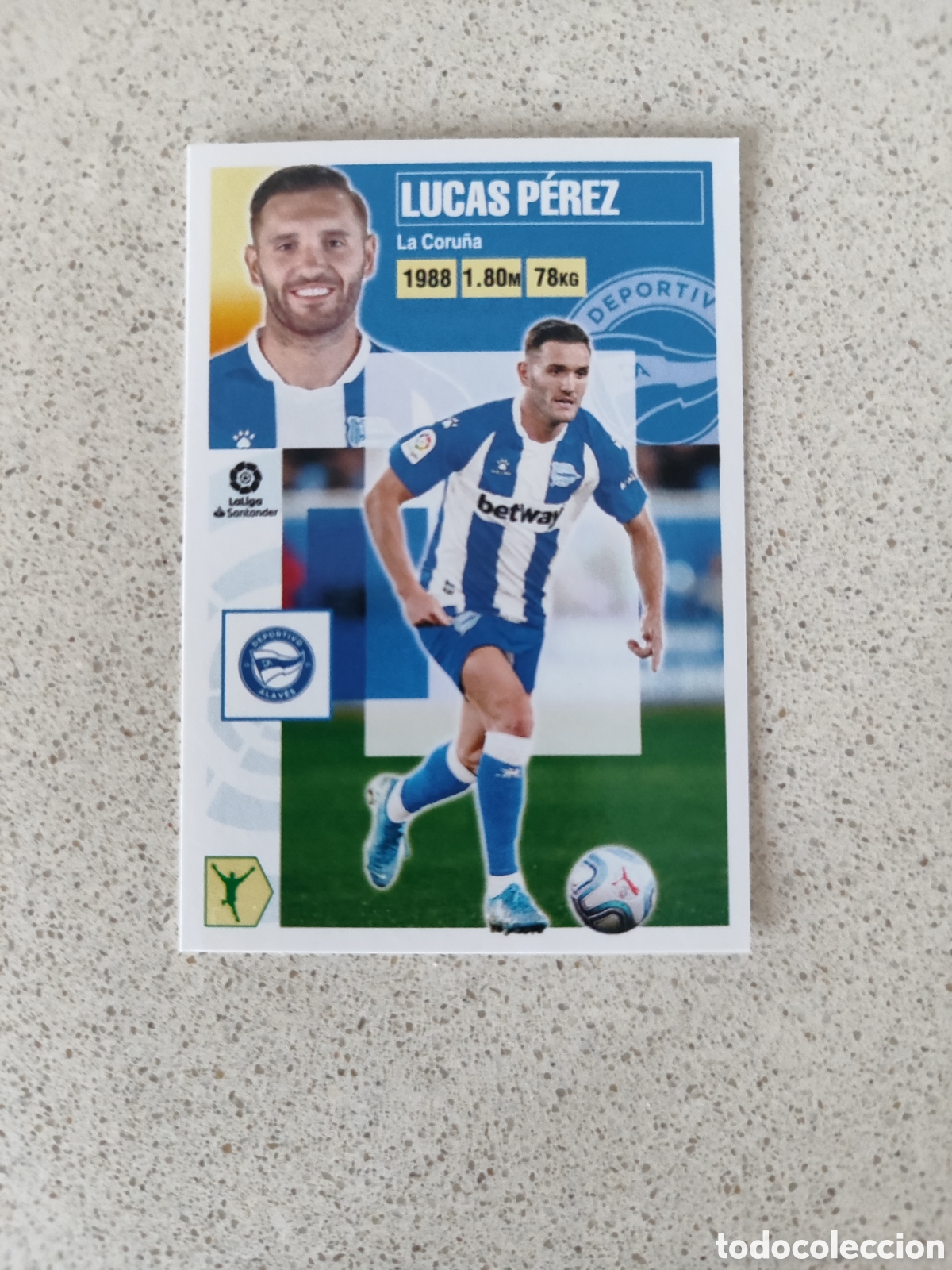 Football Stickers: CROMO LUCAS P&Eacute;REZ ALAVES N&Uacute;MERO 17. LIGA ESTE 20/21