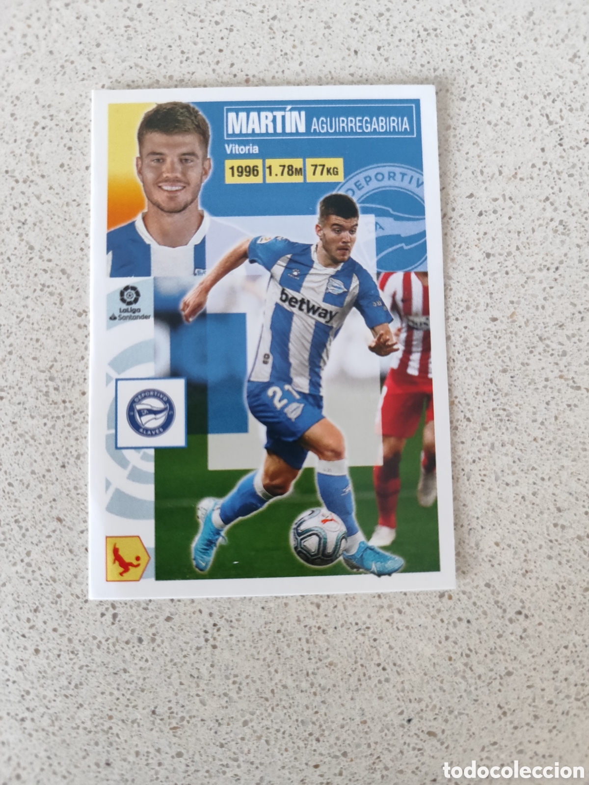 Football Stickers: CROMO MARTIN ALAVES N&Uacute;MERO 5. LIGA ESTE 20/21
