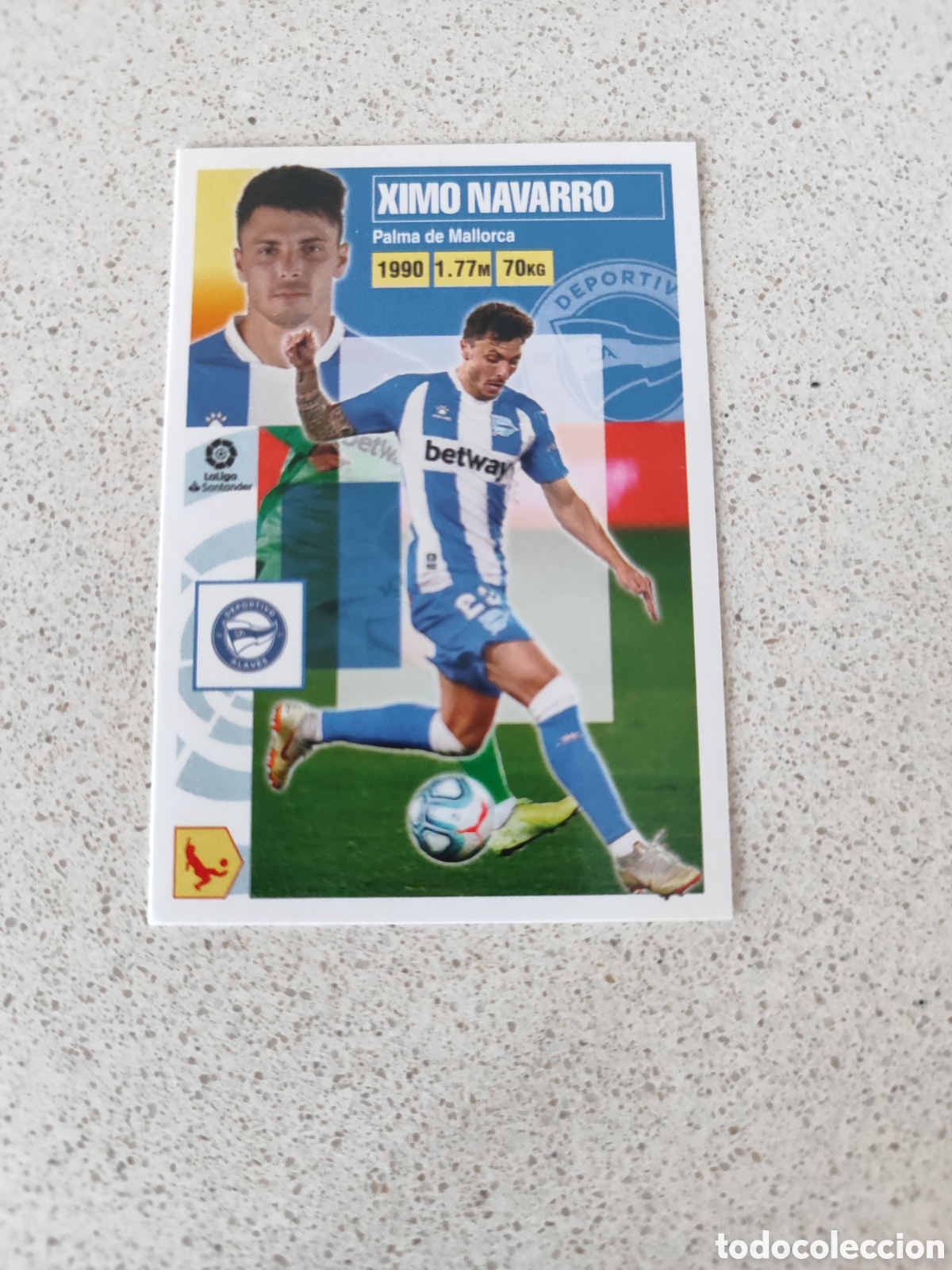 Football Stickers: CROMO XIMO NAVARRO ALAVES N&Uacute;MERO 4. LIGA ESTE 20/21