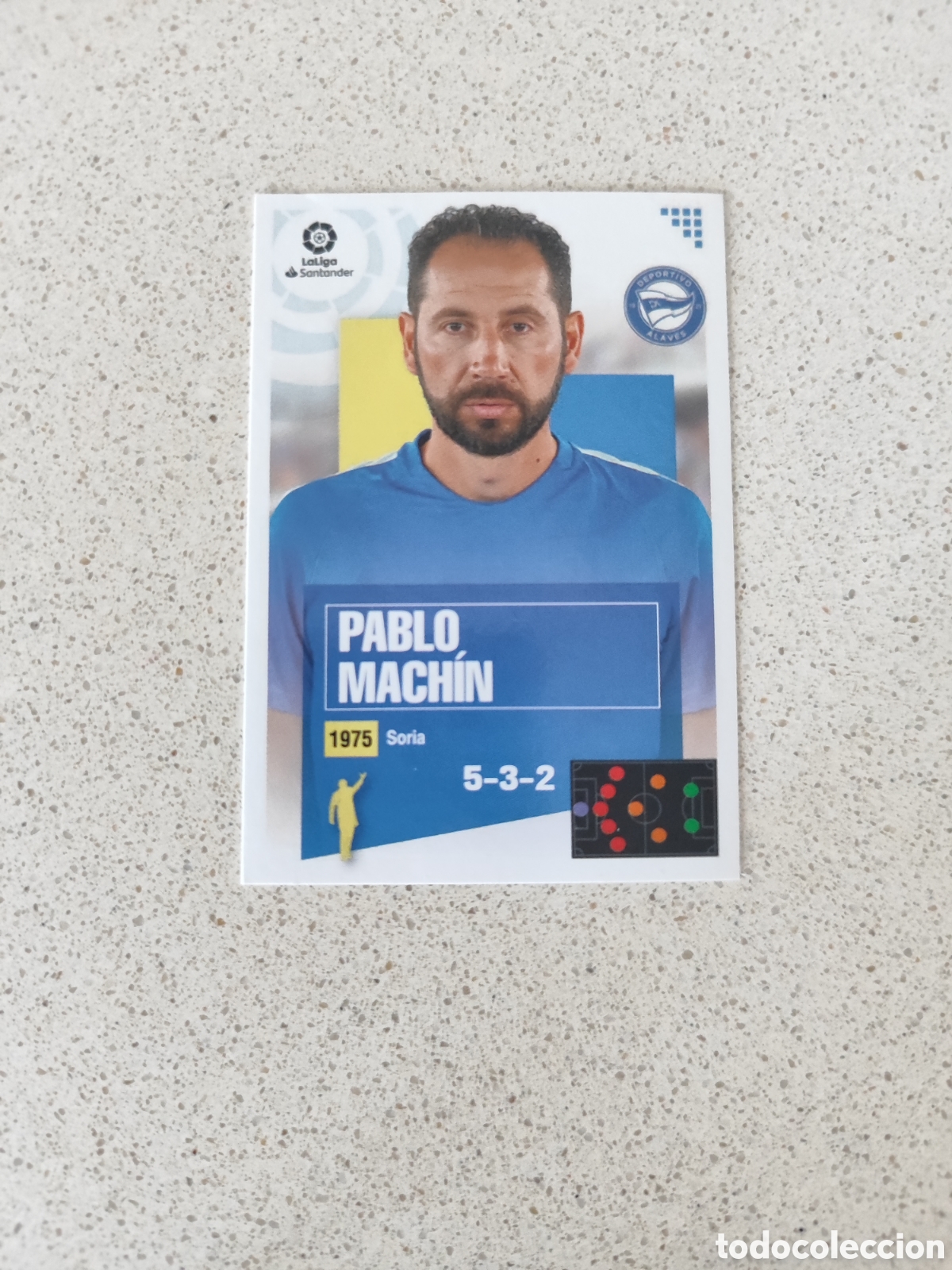 Football Stickers: CROMO PABLO MACH&Iacute;N ALAVES N&Uacute;MERO 1. LIGA ESTE 20/21