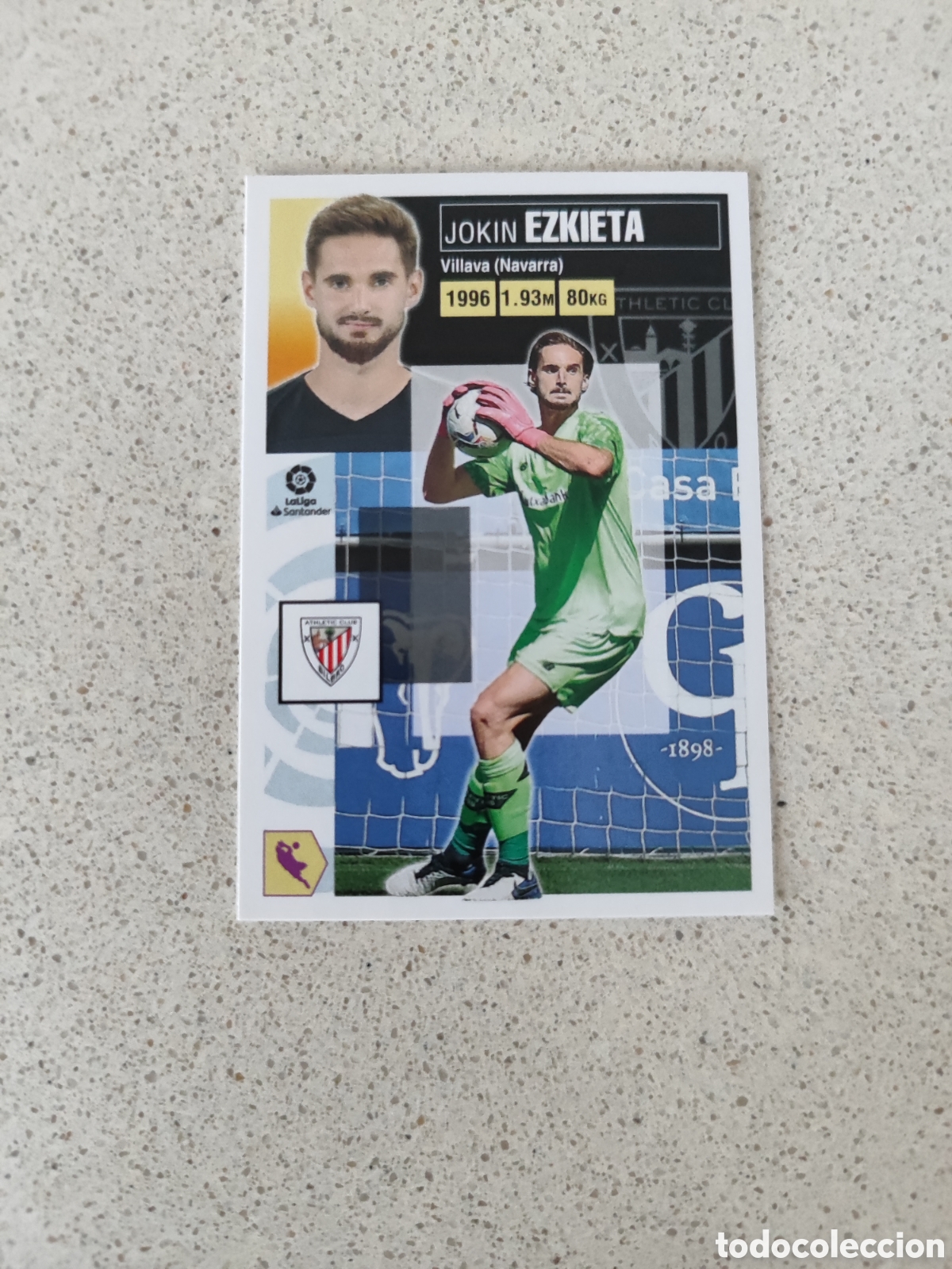 Football Stickers: CROMO EZKIETA ATHLETIC CLUB DE BILBAO N&Uacute;MERO 3. LIGA ESTE 20/21. TERCERA EDICI&Oacute;N.