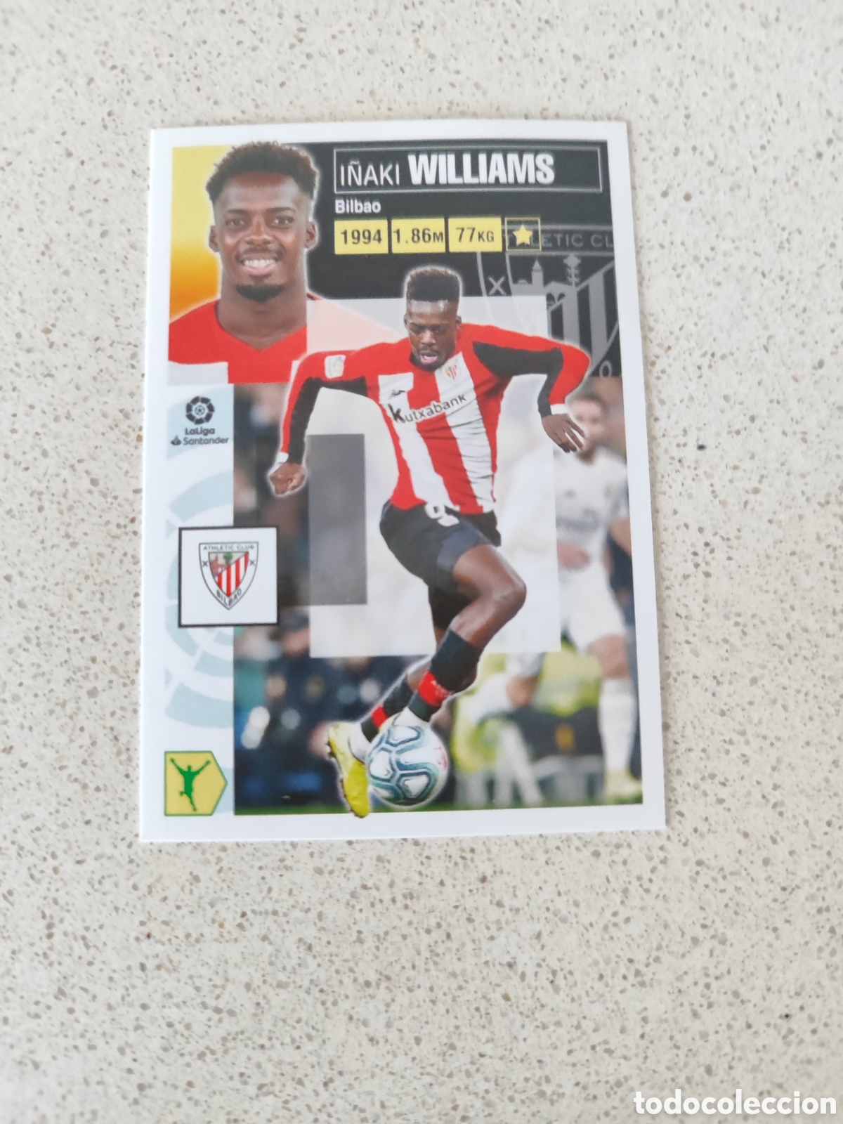Football Stickers: CROMO I&Ntilde;AKI WILLIAMS ATHLETIC CLUB DE BILBAO N&Uacute;MERO 17. LIGA ESTE 20/21