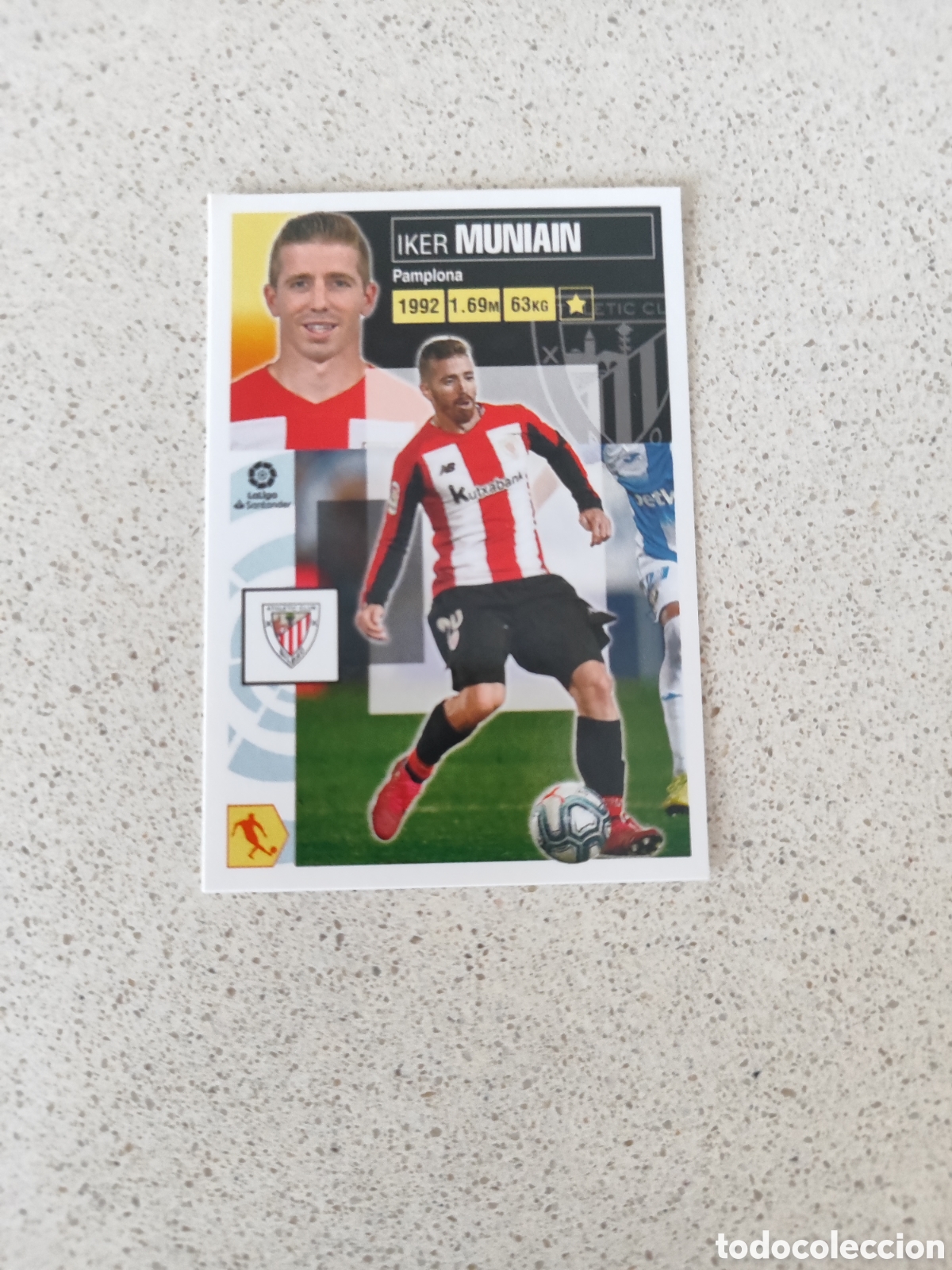 Cromos de f&uacute;tbol: CROMO MUNIAIN ATHLETIC CLUB DE BILBAO N&Uacute;MERO 14. LIGA ESTE 20/21