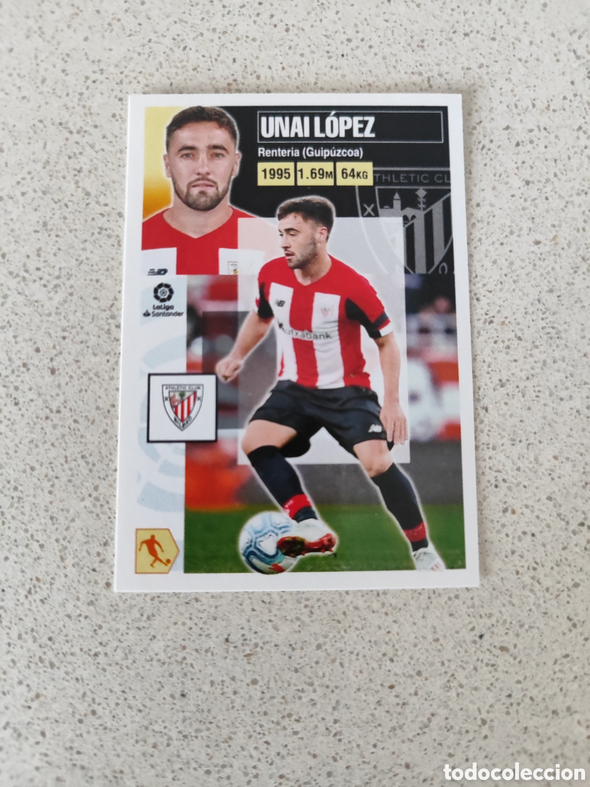 Cromos de f&uacute;tbol: CROMO UNAI L&Oacute;PEZ ATHLETIC CLUB DE BILBAO N&Uacute;MERO 12. LIGA ESTE 20/21