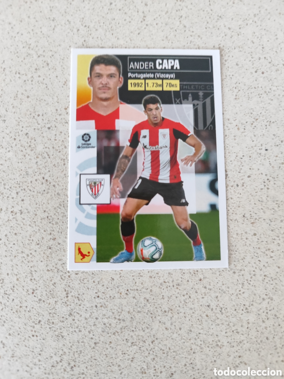 Cromos de f&uacute;tbol: CROMO CAPA ATHLETIC CLUB DE BILBAO N&Uacute;MERO 5. LIGA ESTE 20/21