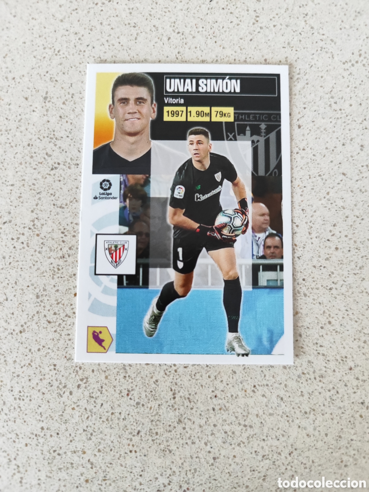 Cromos de f&uacute;tbol: CROMO UNAI SIM&Oacute;N ATHLETIC CLUB DE BILBAO N&Uacute;MERO 2. LIGA ESTE 20/21