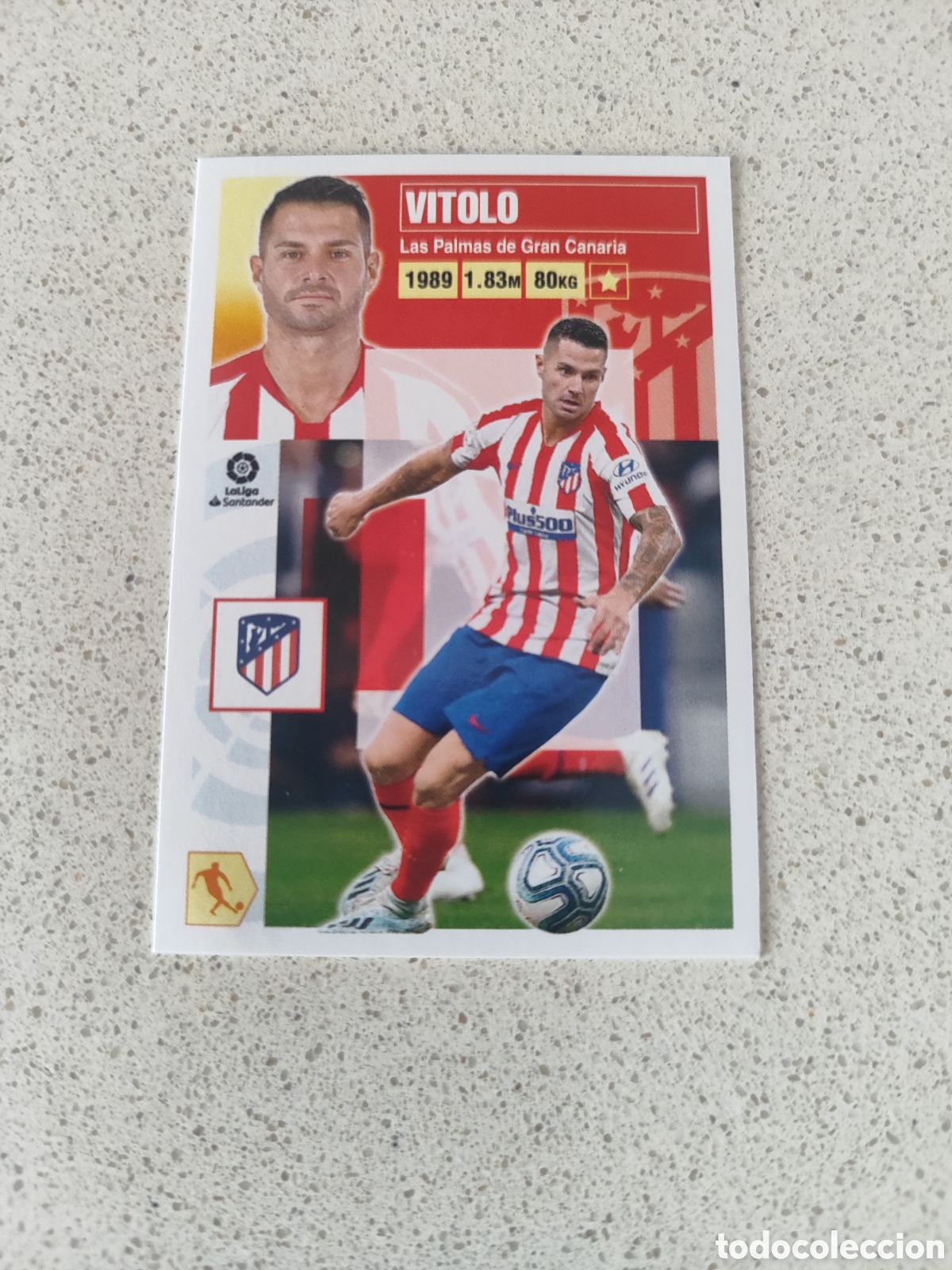 Cromos de f&uacute;tbol: CROMO VITOLO ATL&Eacute;TICO DE MADRID NUMERO 14B. LIGA ESTE 20/21
