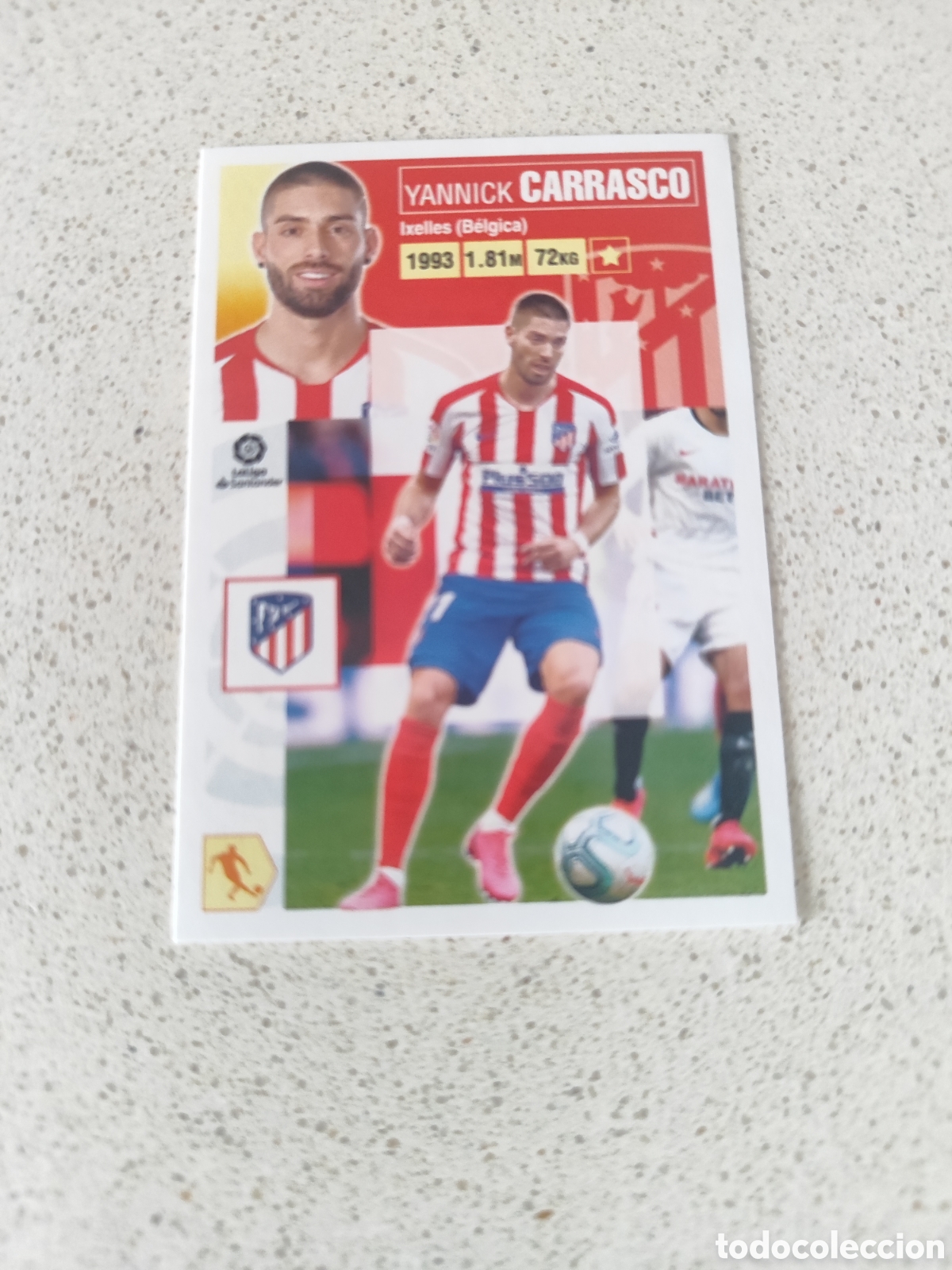 Cromos de f&uacute;tbol: CROMO CARRASCO ATL&Eacute;TICO DE MADRID NUMERO 14 A. LIGA ESTE 20/21