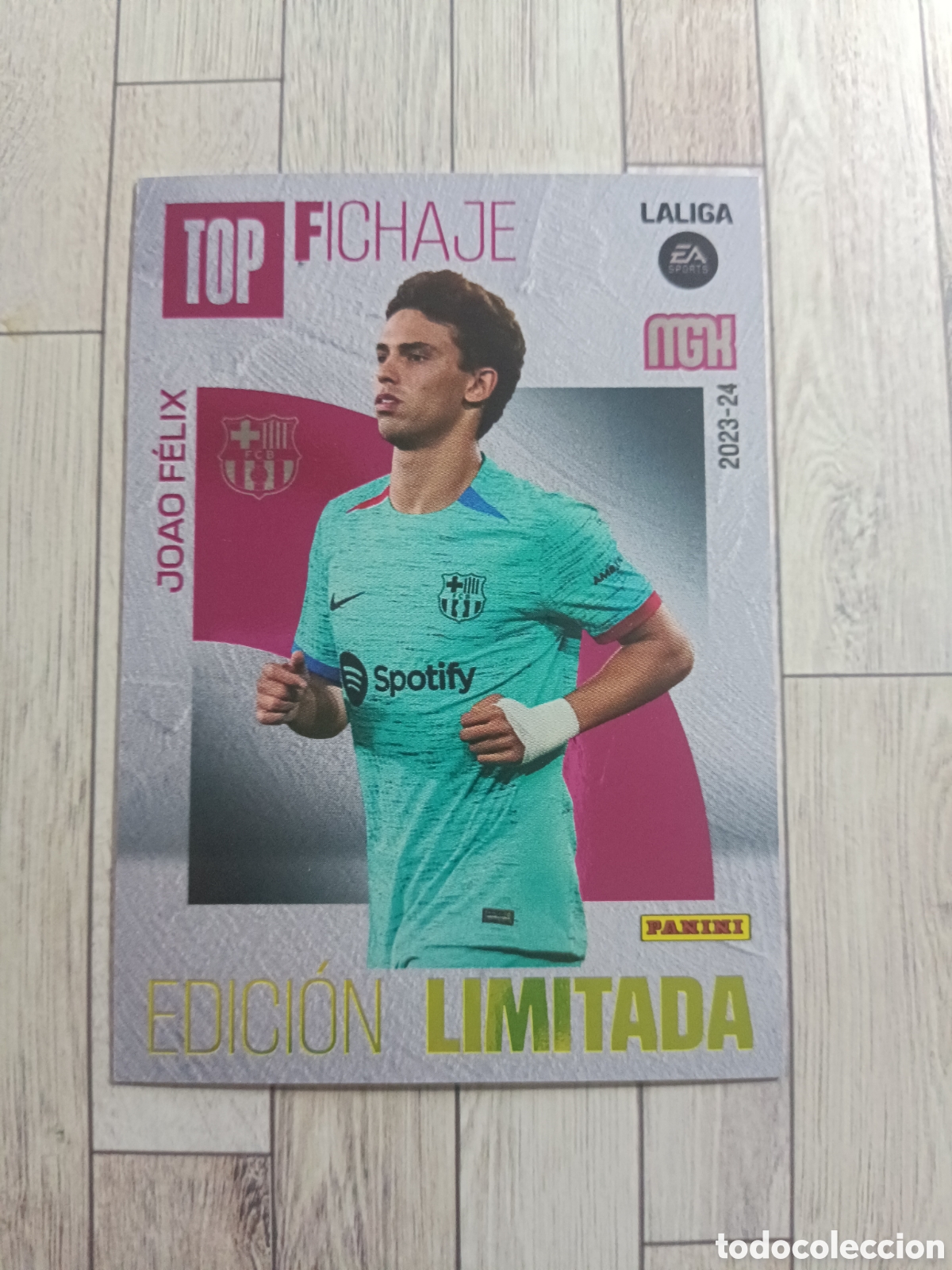 Cromos de F&uacute;tbol: JOAO FELIX BARCELONA EDICION LIMITADA TOP FICHAJE MEGACRACKS 2023 2024 PANINI 23 24