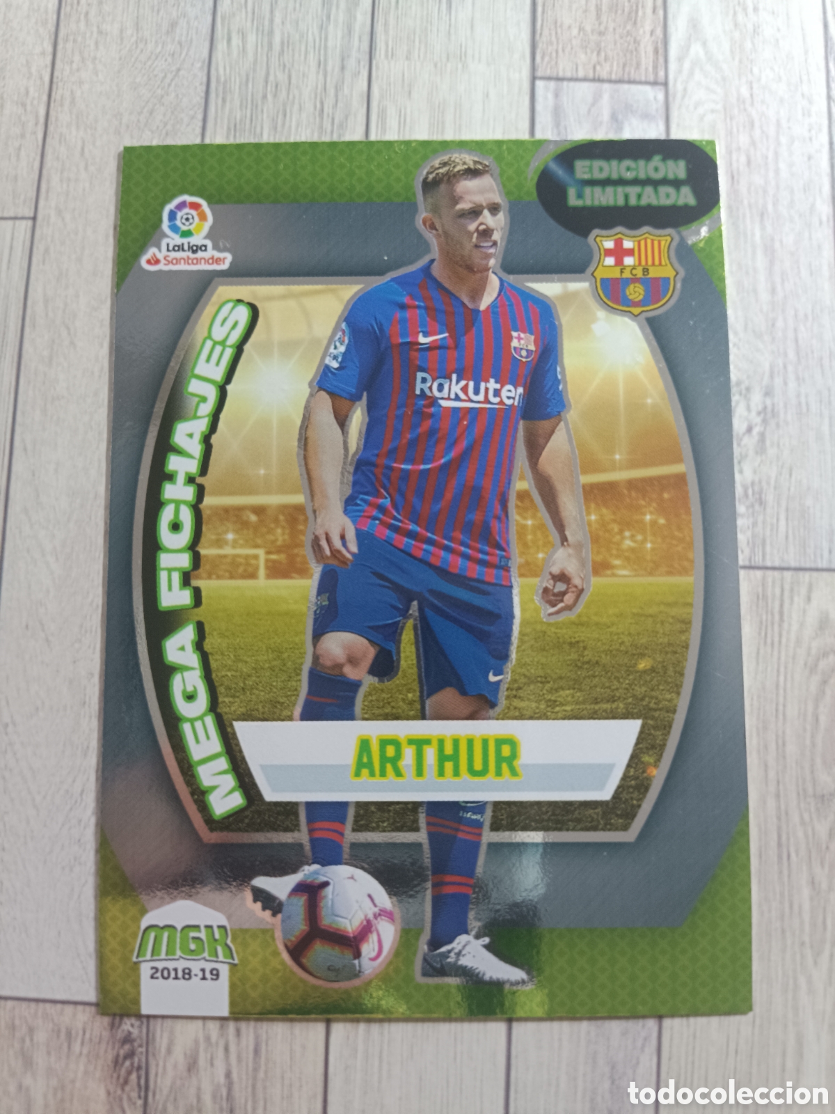 Cromos de f&uacute;tbol: 95 B ARTHUR EDICION LIMITADA BARCELONA 95B MEGA FICHAJES MEGACRACKS 2018 2019 PANINI 18 19