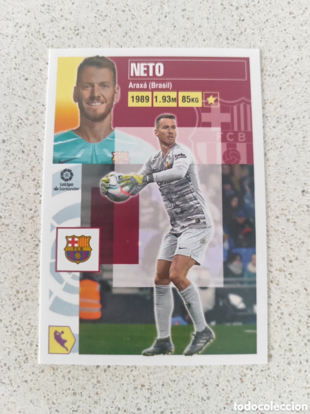 Cromos de f&uacute;tbol: CROMO NETO FC BARCELONA N&Uacute;MERO 3. LIGA ESTE 20/21.