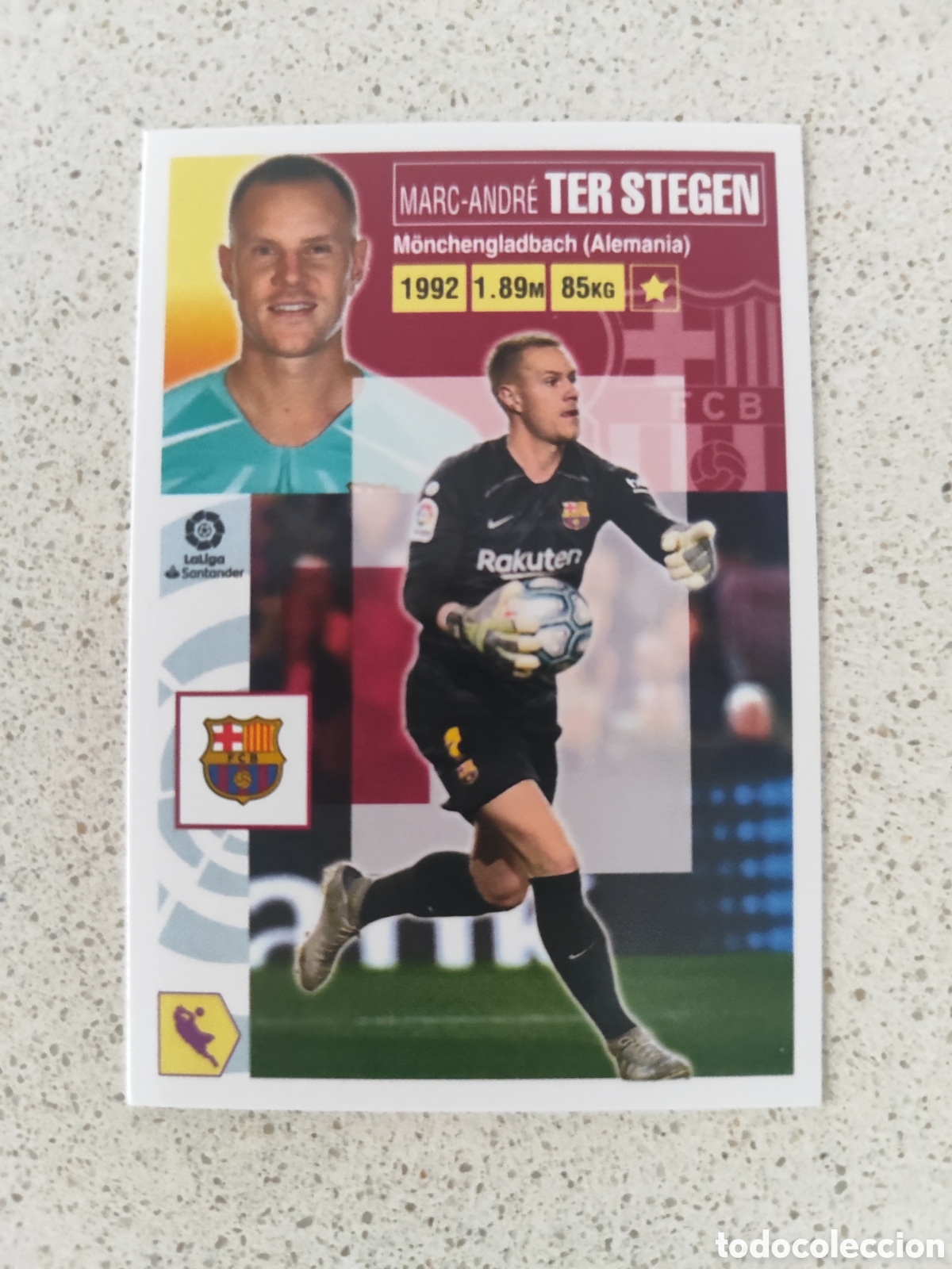 Cromos de f&uacute;tbol: CROMO TER STEGEN FC BARCELONA N&Uacute;MERO 2. LIGA ESTE 20/21.