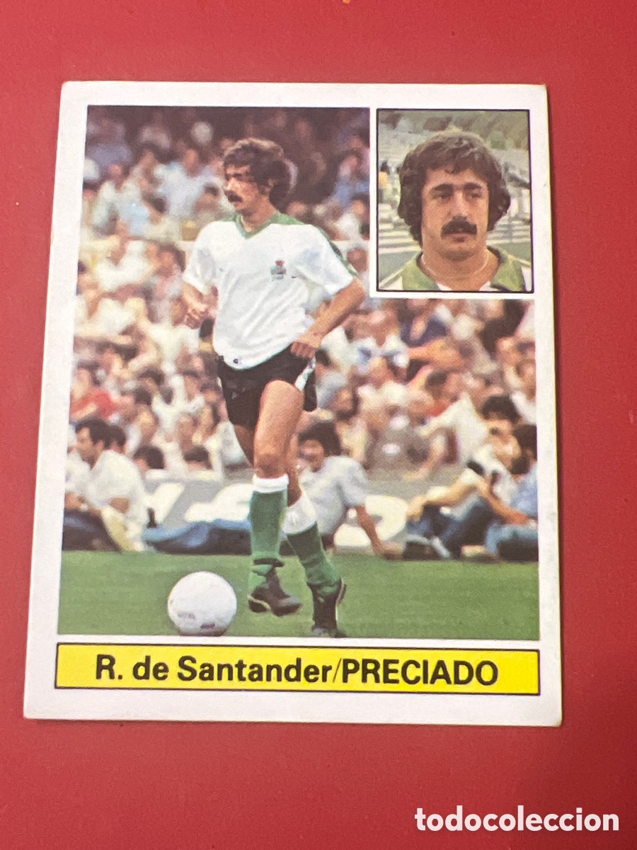 Fu&szlig;ball-Sticker: E434. PRECIADO. SANTANDER. SIN PEGAR. EDICIONES ESTE LIGA 81/82
