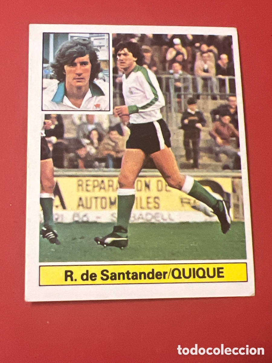 Fu&szlig;ball-Sticker: E453. QUIQUE RACING SANTANDER ED ESTE 1981 1982 CROMO FUTBOL LIGA 81 82 - SIN PEGAR