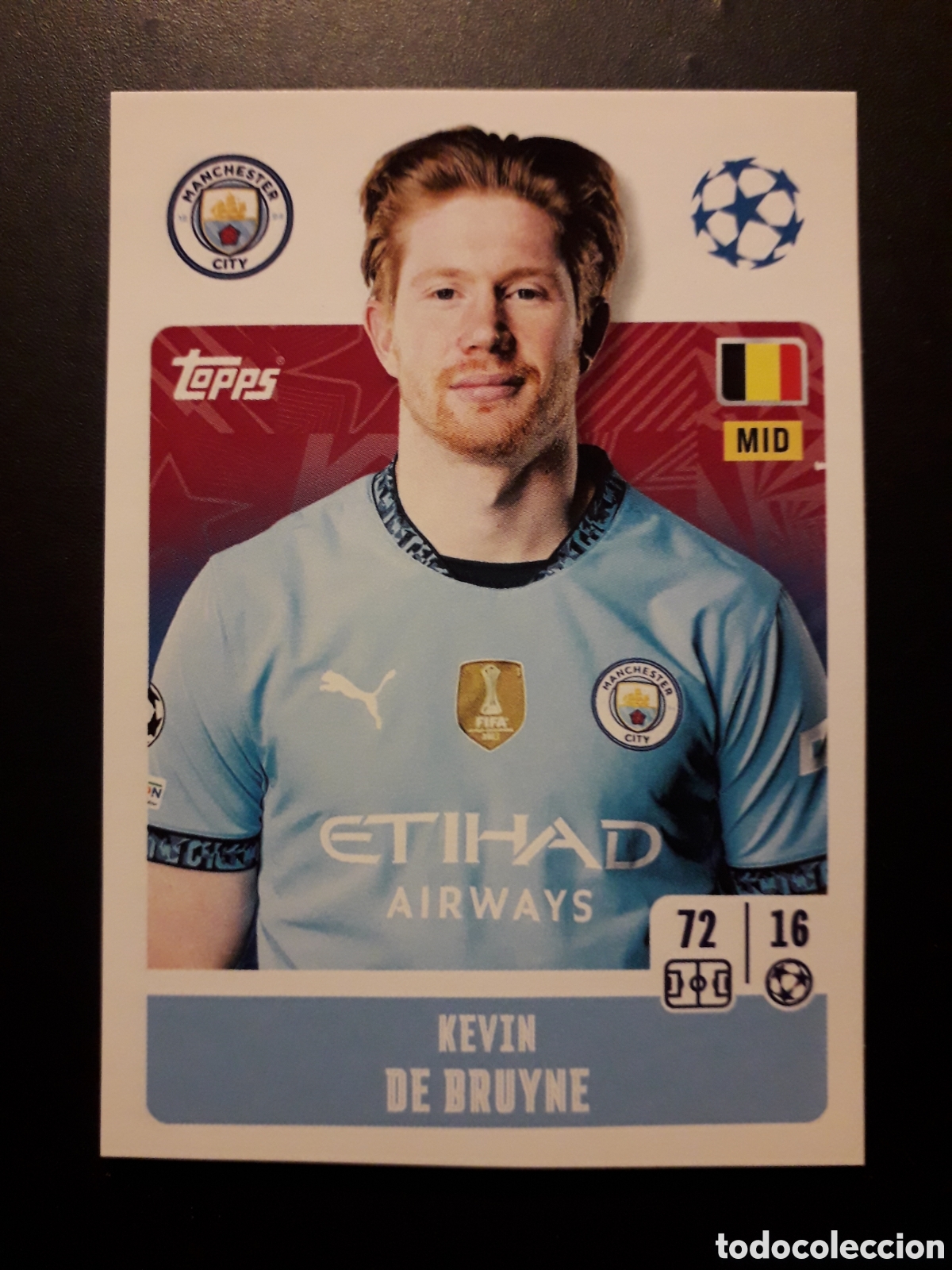 Football Stickers: DE BRUYNE MANCHESTER CITY N&deg; 278 UEFA CHAMPIONS LEAGUE SEASON TOPPS 24 25 2024 2025 PEDIDO M&Iacute;NIMO 3&euro;
