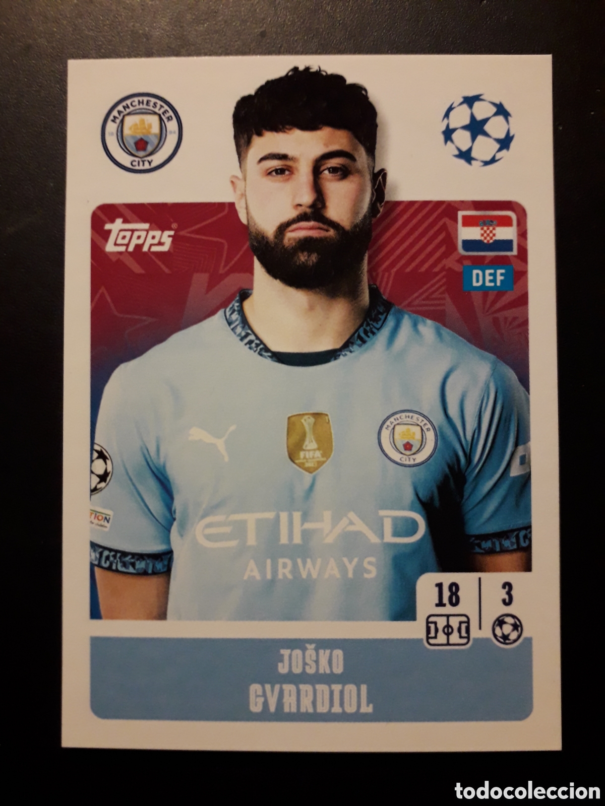 Football Stickers: GUARDIOL MANCHESTER CITY N&deg; 276 UEFA CHAMPIONS LEAGUE SEASON TOPPS 24 25 2024 2025 PEDIDO M&Iacute;NIMO 3&euro;.