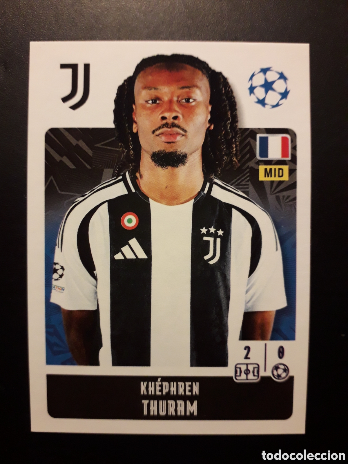 Football Stickers: THURAM JUVENTUS N&deg; 255 UEFA CHAMPIONS LEAGUE SEASON TOPPS 24 25 2024 2025 PEDIDO M&Iacute;NIMO 3&euro;