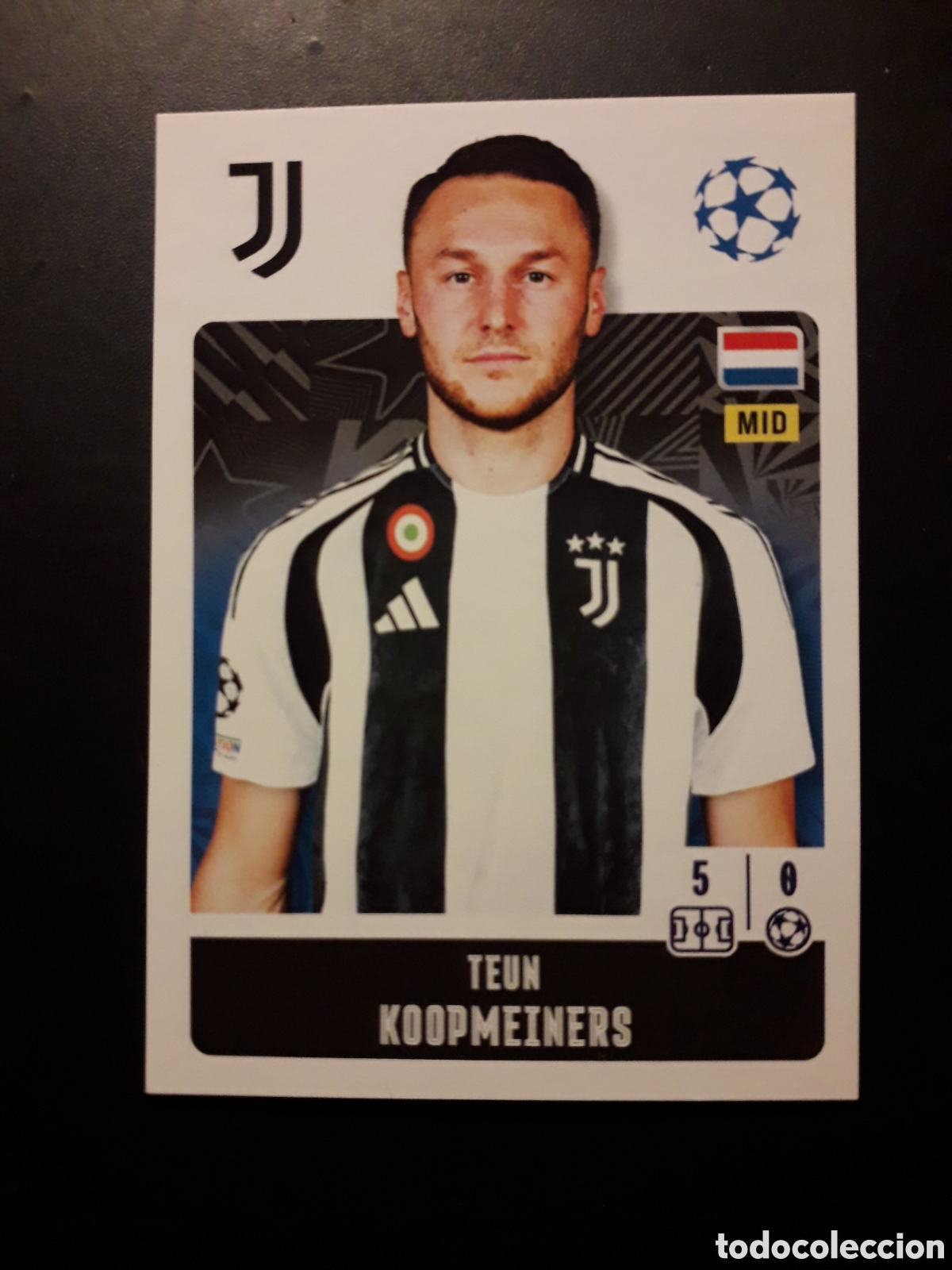 Football Stickers: KOOPMEINERS JUVENTUS N&deg; 253 UEFA CHAMPIONS LEAGUE SEASON TOPPS 24 25 2024 2025 PEDIDO M&Iacute;NIMO 3&euro;