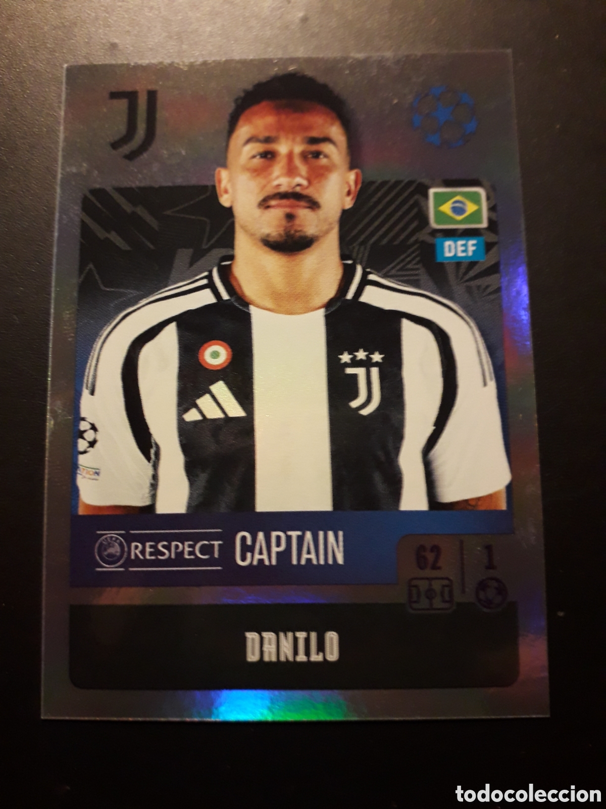 Football Stickers: DANILO JUVENTUS N&deg; 248 UEFA CHAMPIONS LEAGUE SEASON TOPPS 24 25 2024 2025 PEDIDO M&Iacute;NIMO 3&euro;