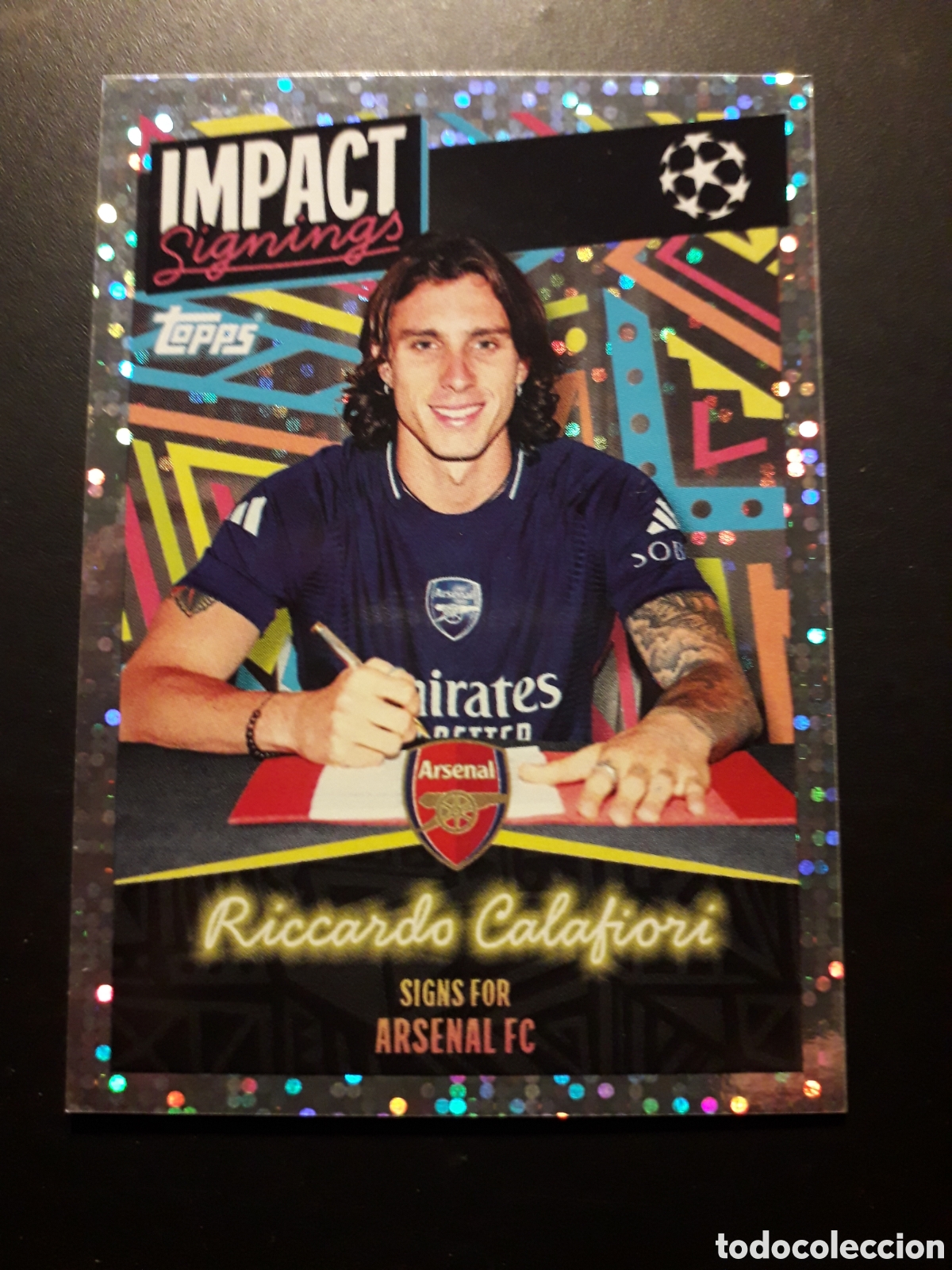 Football Stickers: CALAFIORE ARSENAL IMPACT N&deg; 412 UEFA CHAMPIONS LEAGUE TOPPS 24 25 2024 2025 PEDIDO M&Iacute;NIMO 3&euro;