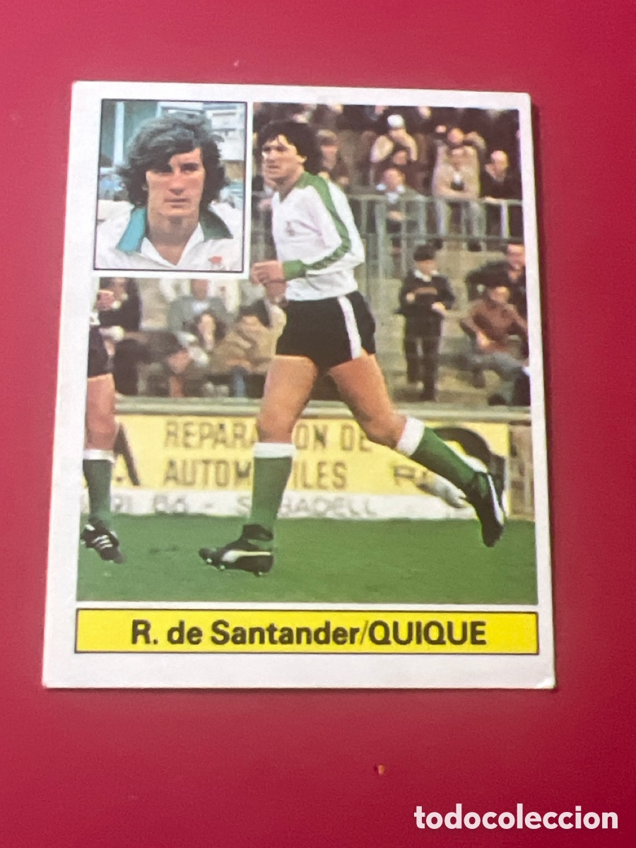 Figurine di Calcio: E463. QUIQUE RACING SANTANDER ED ESTE 1981 1982 CROMO FUTBOL LIGA 81 82 - SIN PEGAR