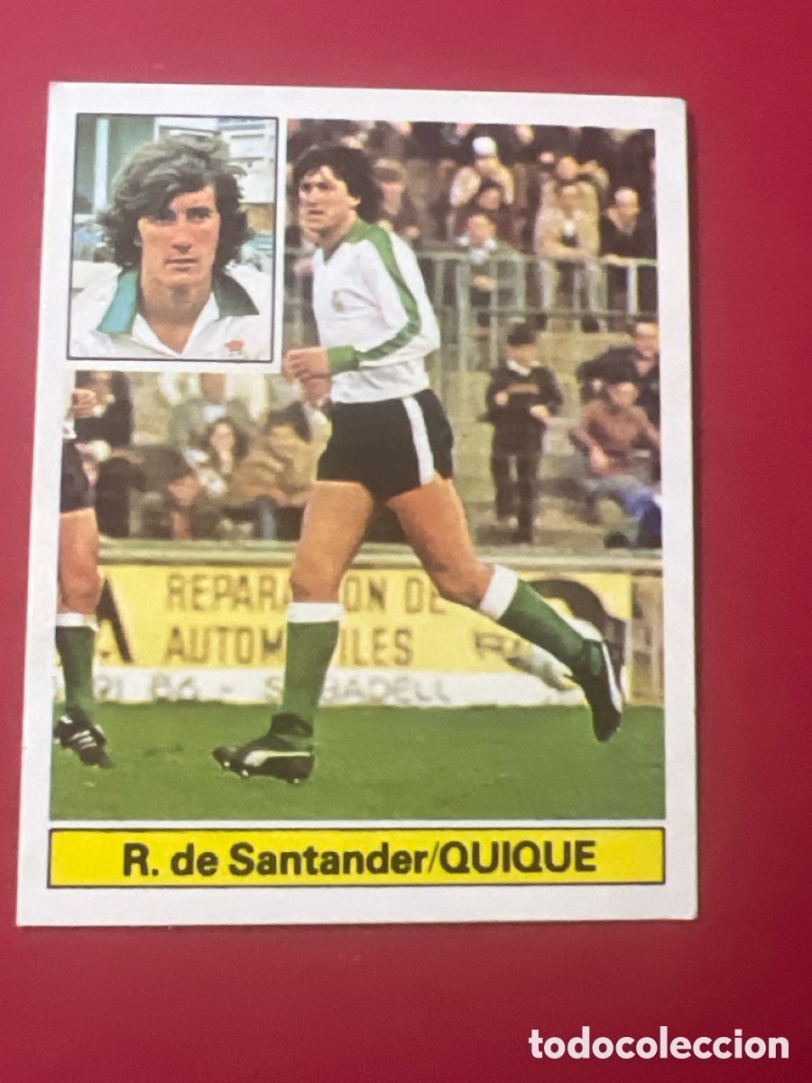 Fu&szlig;ball-Sticker: E466. QUIQUE RACING SANTANDER ED ESTE 1981 1982 CROMO FUTBOL LIGA 81 82 - SIN PEGAR