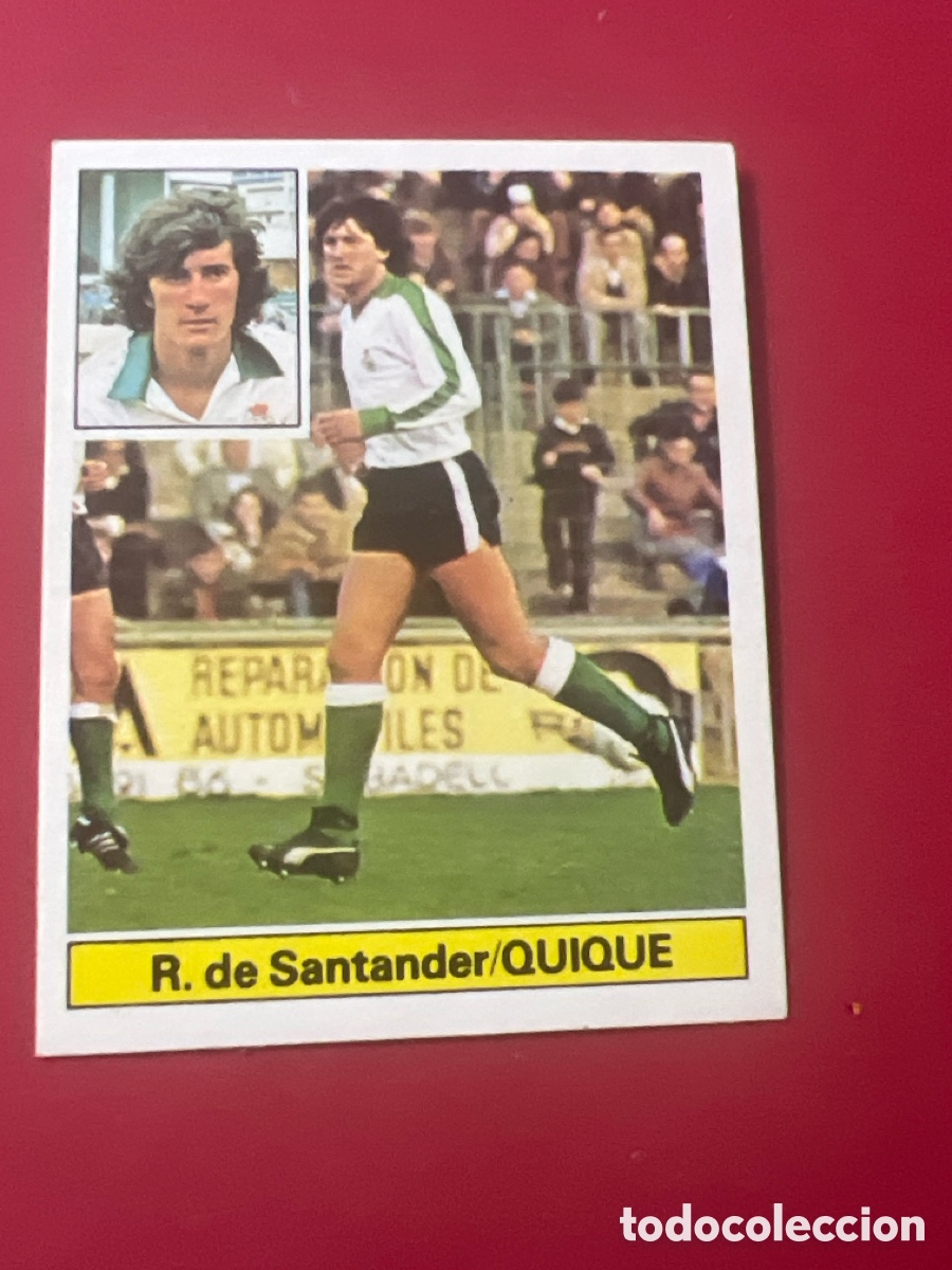 Figurine di Calcio: E468. QUIQUE RACING SANTANDER ED ESTE 1981 1982 CROMO FUTBOL LIGA 81 82 - SIN PEGAR