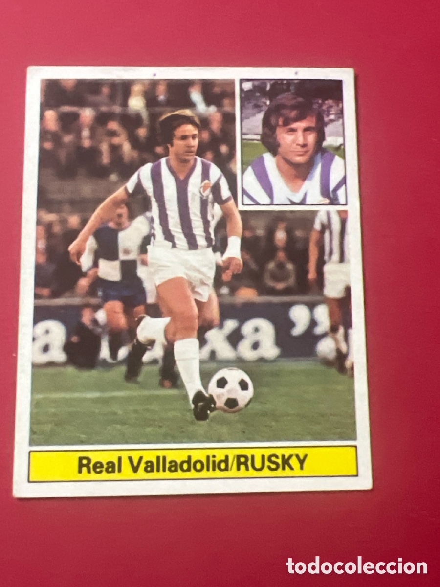 Fu&szlig;ball-Sticker: E474. RUSKY VALLADOLID REAL SOCIEDAD ED ESTE 1981 1982 CROMO FUTBOL LIGA 81 82 SIN PEGAR