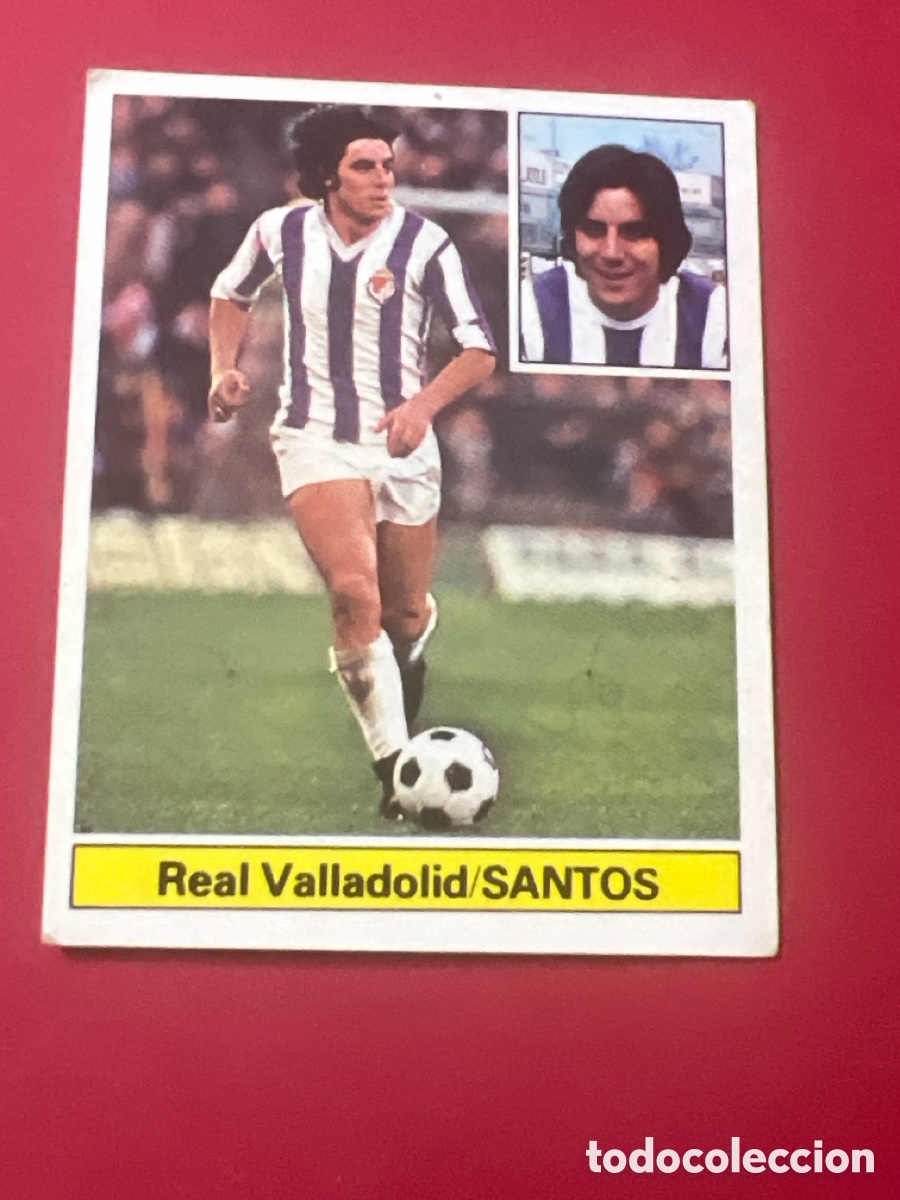 Figurine di Calcio: E482. SANTOS REAL VALLADOLID LIGA ESTE 1981/82 81 82 NUNCA PEGADO SIN PEGAR