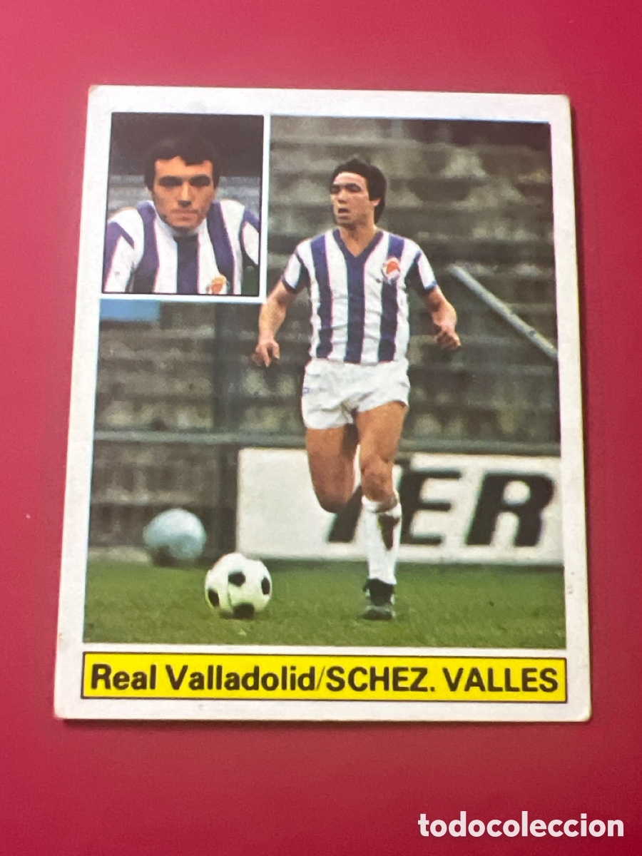 Fu&szlig;ball-Sticker: E486. CROMO ESTE LIGA 81 - 82 - VALLADOLID - S&Aacute;NCHEZ VALLES - SIN PEGAR