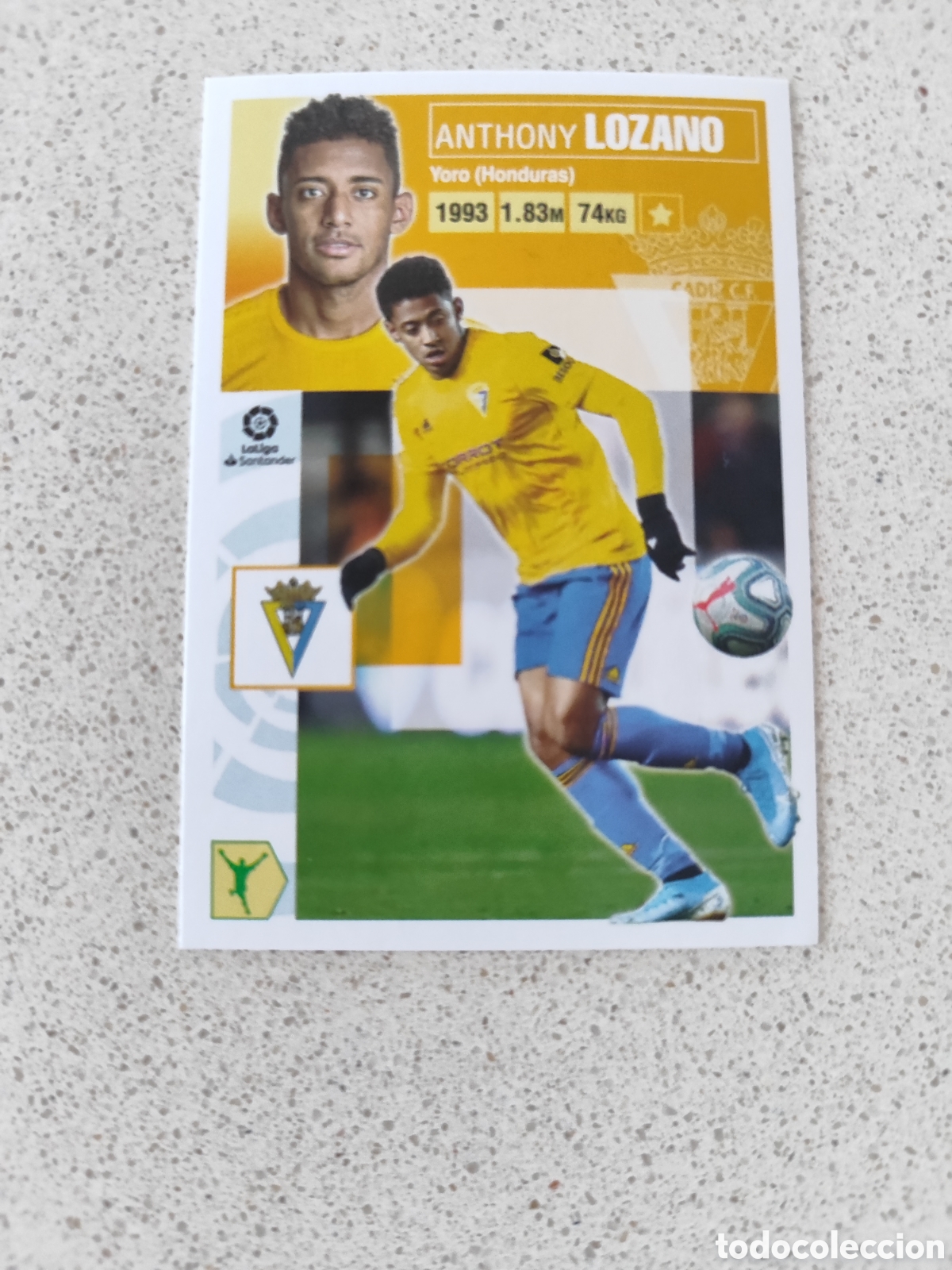 Cromos de f&uacute;tbol: CROMO LOZANO CADIZ N&Uacute;MERO 18. LIGA ESTE 20/21.