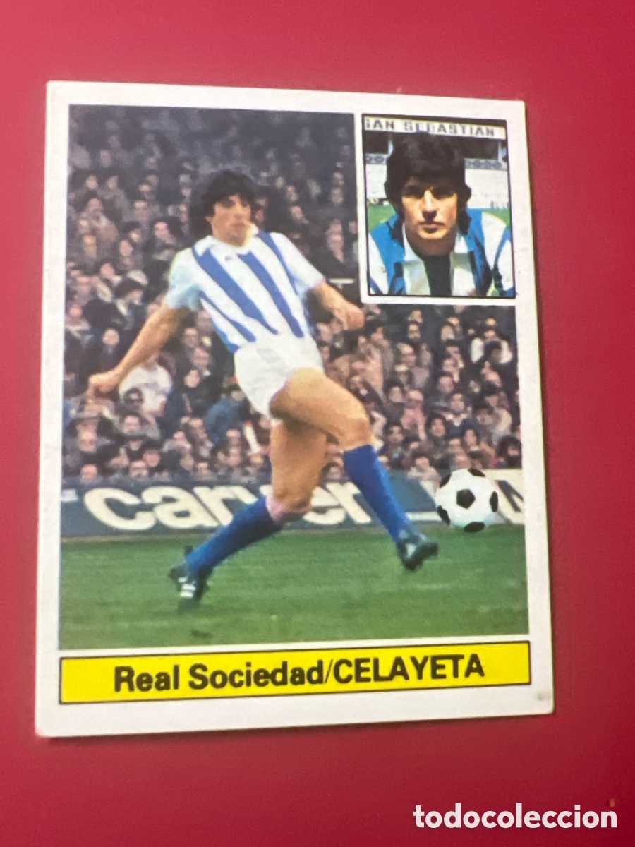 Fu&szlig;ball-Sticker: E520. CELAYETA REAL SOCIEDAD ESTE 1981 1982 CROMO FUTBOL LIGA 81 82 - SIN PEGAR