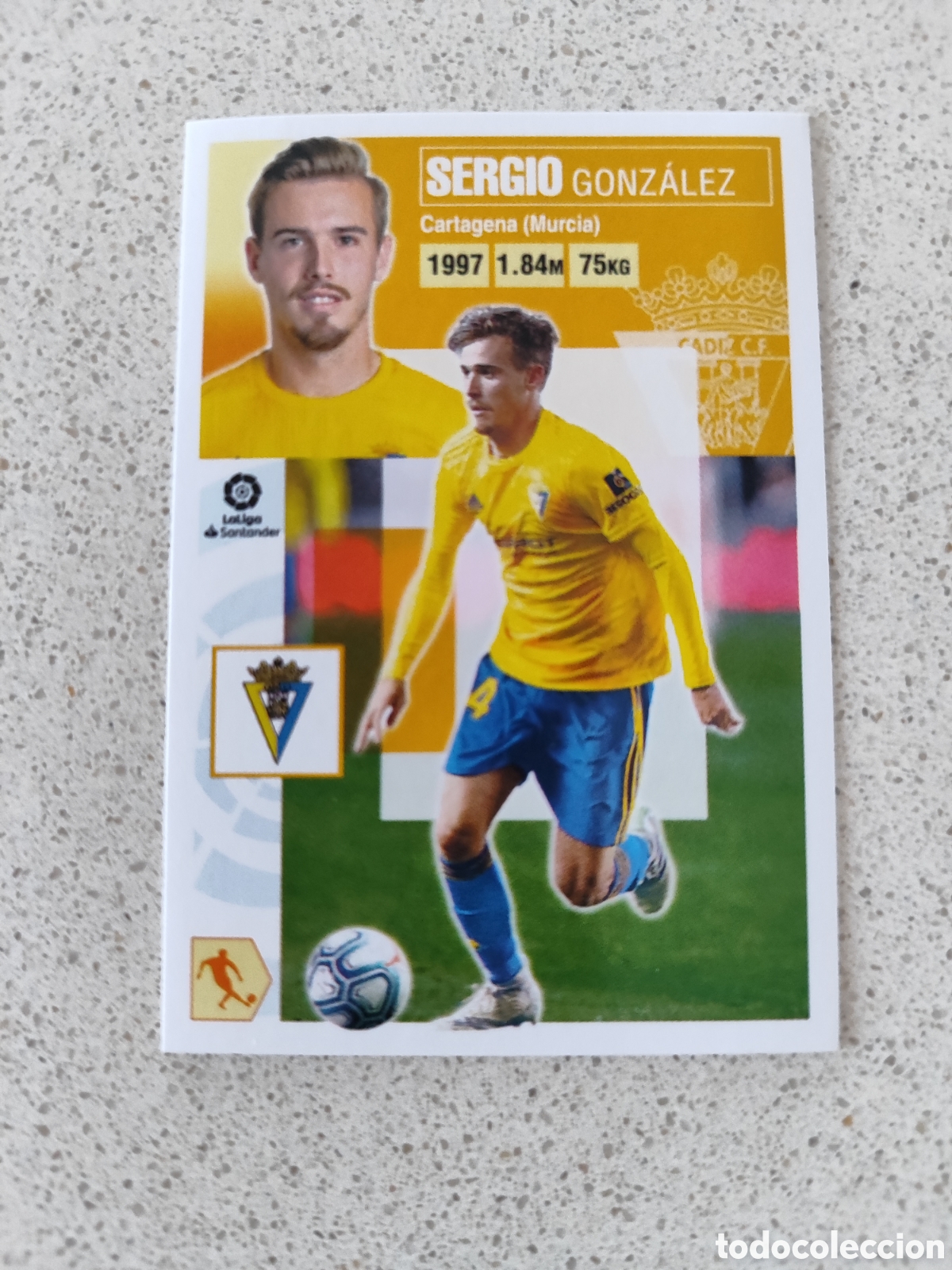 Cromos de Futebol: CROMO SERGIO CADIZ N&Uacute;MERO 9. LIGA ESTE 20/21.