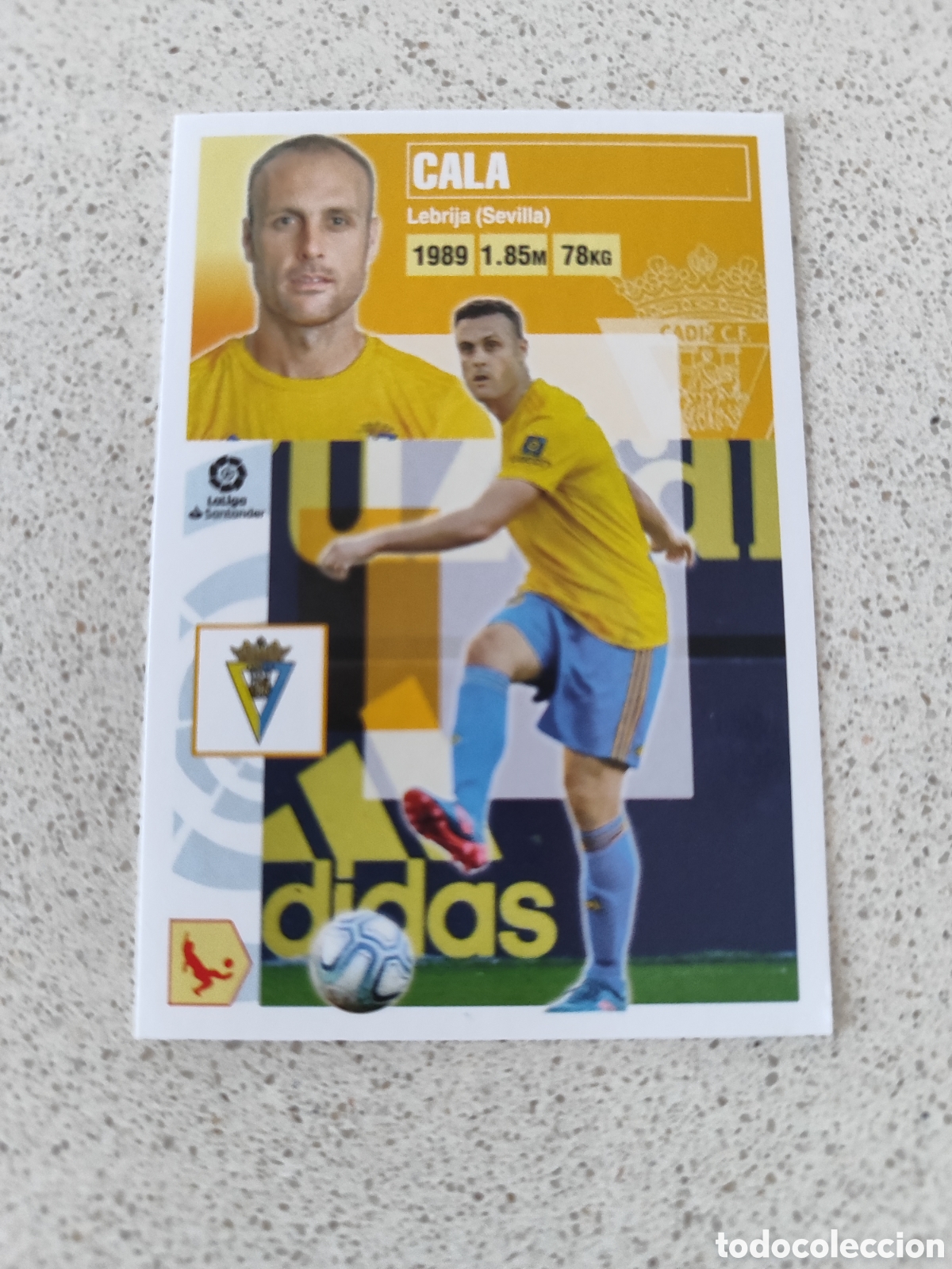 Football Stickers: CROMO CALA CADIZ N&Uacute;MERO 5. LIGA ESTE 20/21.