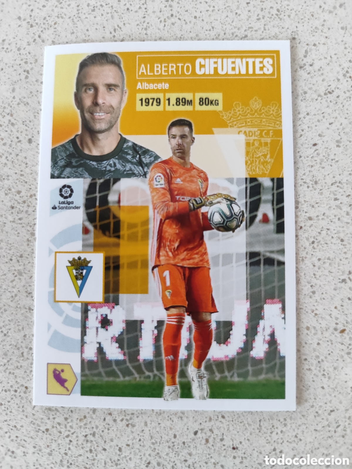 Football Stickers: CROMO CIFUENTES CADIZ N&Uacute;MERO 2. LIGA ESTE 20/21.