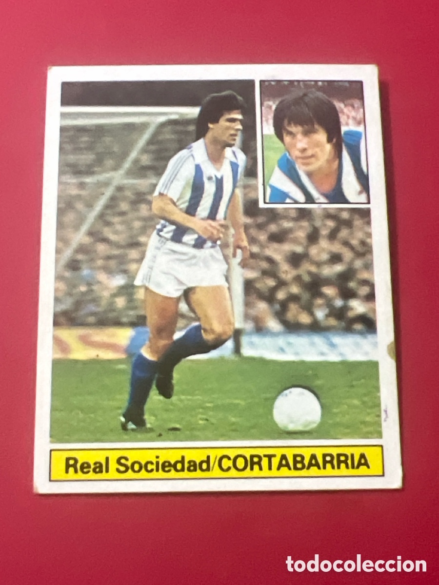 Fu&szlig;ball-Sticker: E536. Cortabarr&iacute;a SIN PEGAR Real Sociedad Liga Ediciones Este 81 82 / 1981 1982