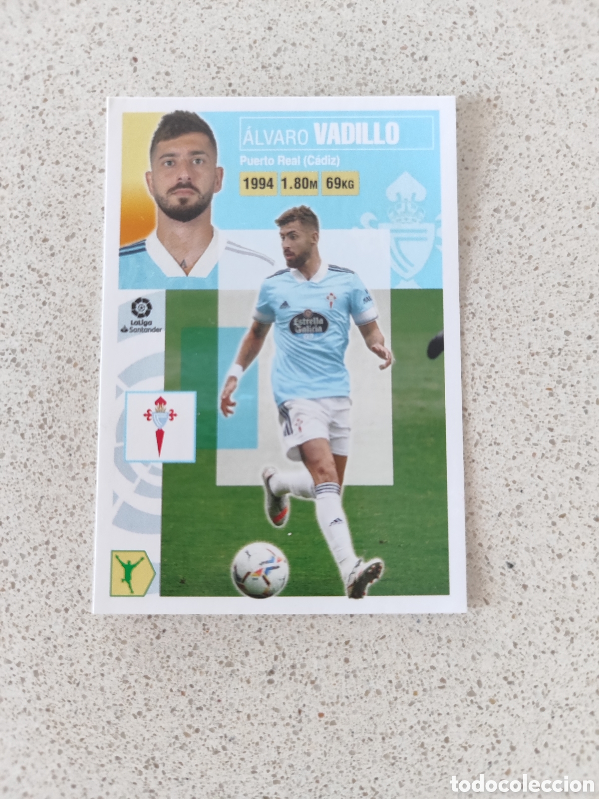 Cromos de F&uacute;tbol: CROMO VADILLO CELTA DE VIGO N&Uacute;MERO 18 BIS COLOCA. LIGA ESTE 20/21. TERCERA EDICI&Oacute;N.