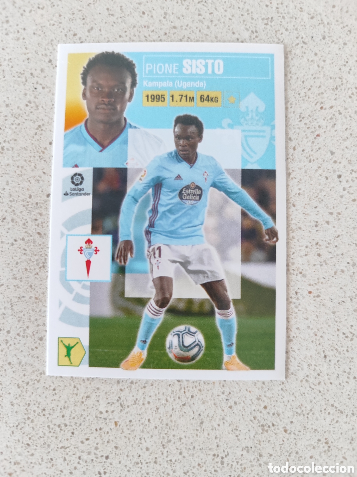 Cromos de F&uacute;tbol: CROMO SISTO CELTA DE VIGO N&Uacute;MERO 18. LIGA ESTE 20/21.