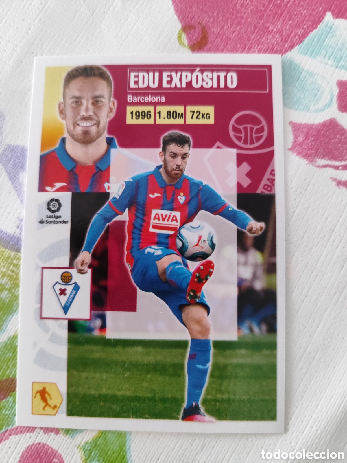 Fu&szlig;ball-Sticker: CROMO EDU EXP&Oacute;SITO EIBAR N&Uacute;MERO 14. LIGA ESTE 20/21.