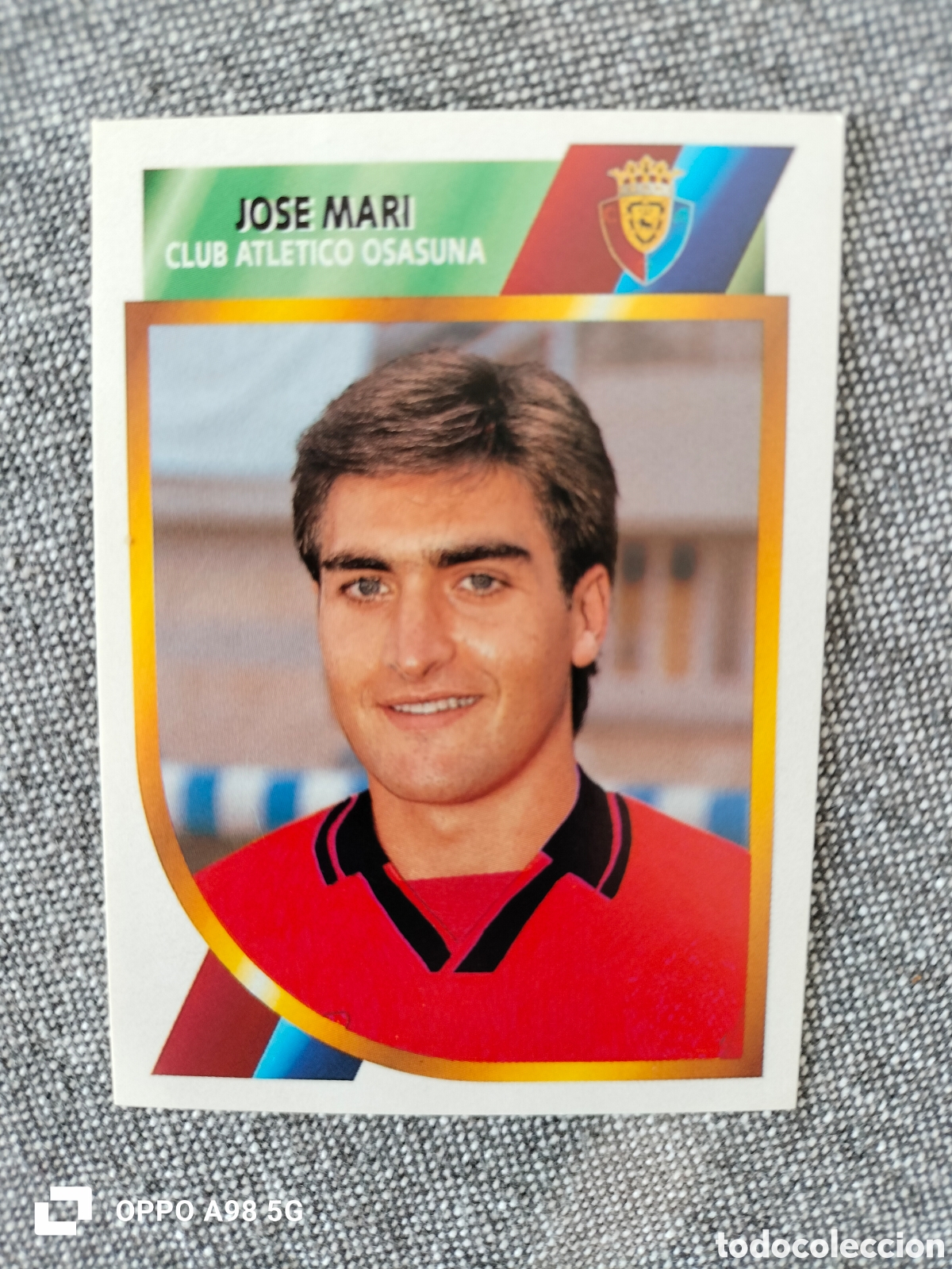 Cromos de F&uacute;tbol: Cromo Muy dif&iacute;cil Jose Mari Osasuna segunda divisi&oacute;n 94 95 1994 1995